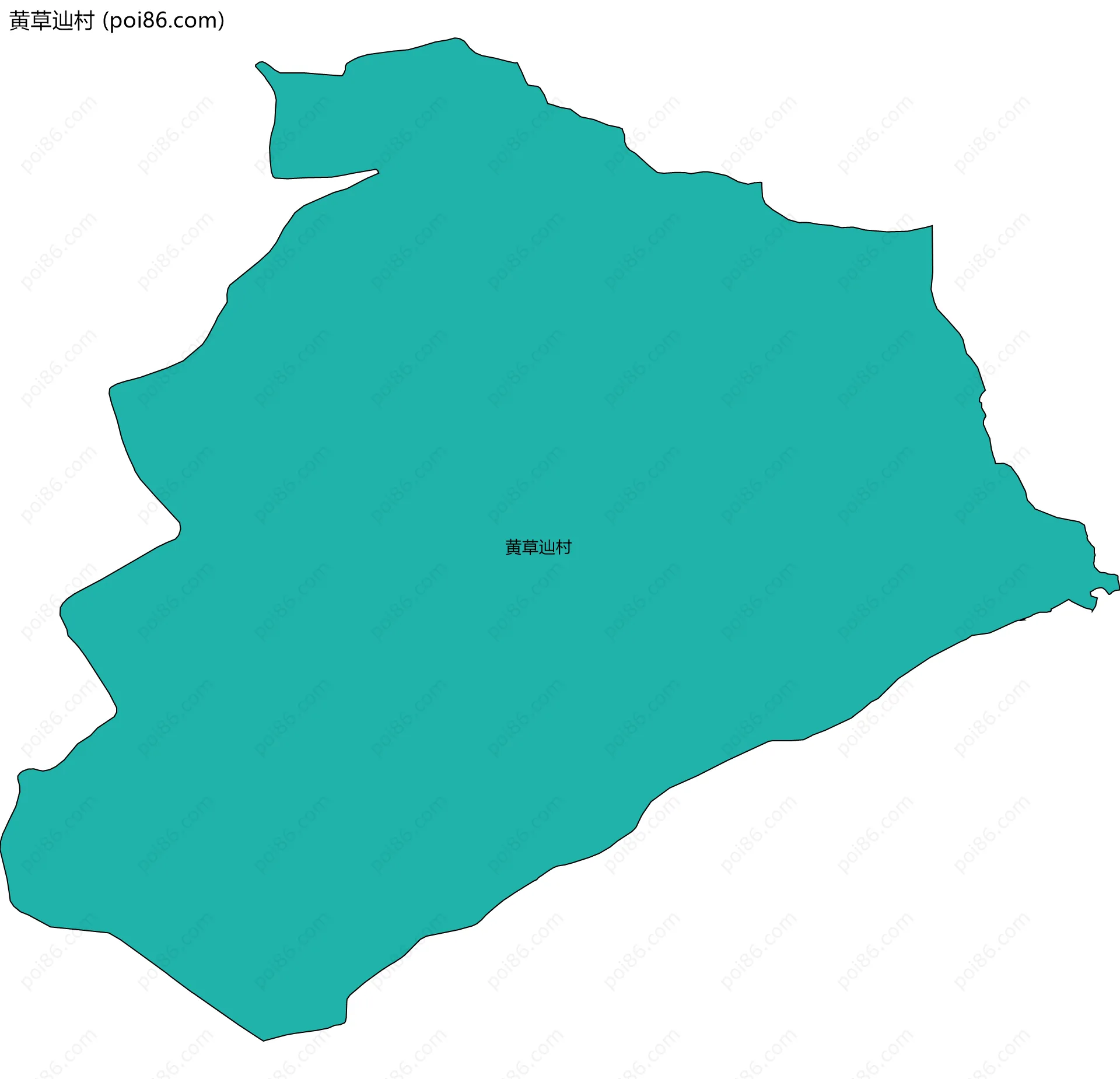 黄草辿村边界地图