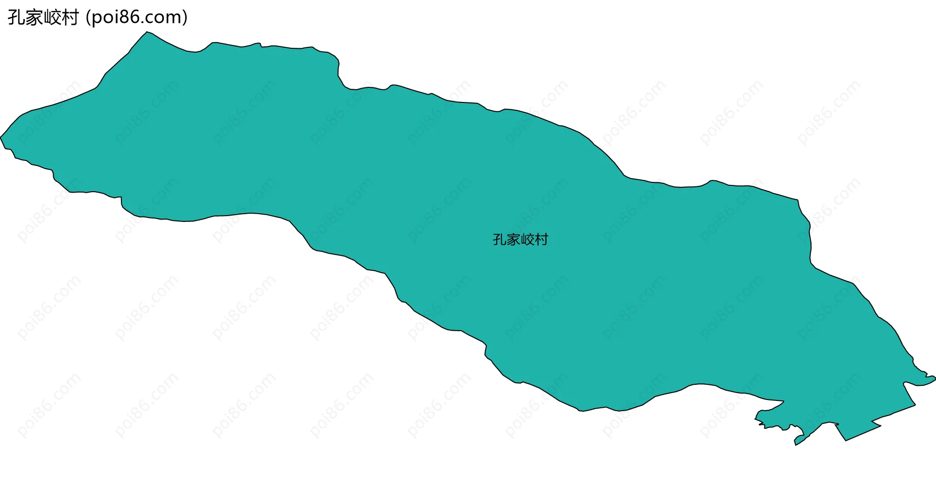 孔家峧村边界地图