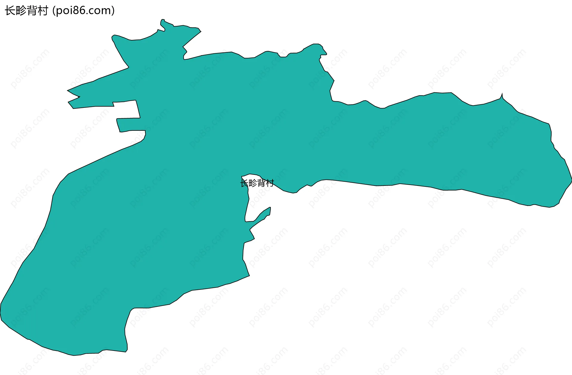 长畛背村边界地图