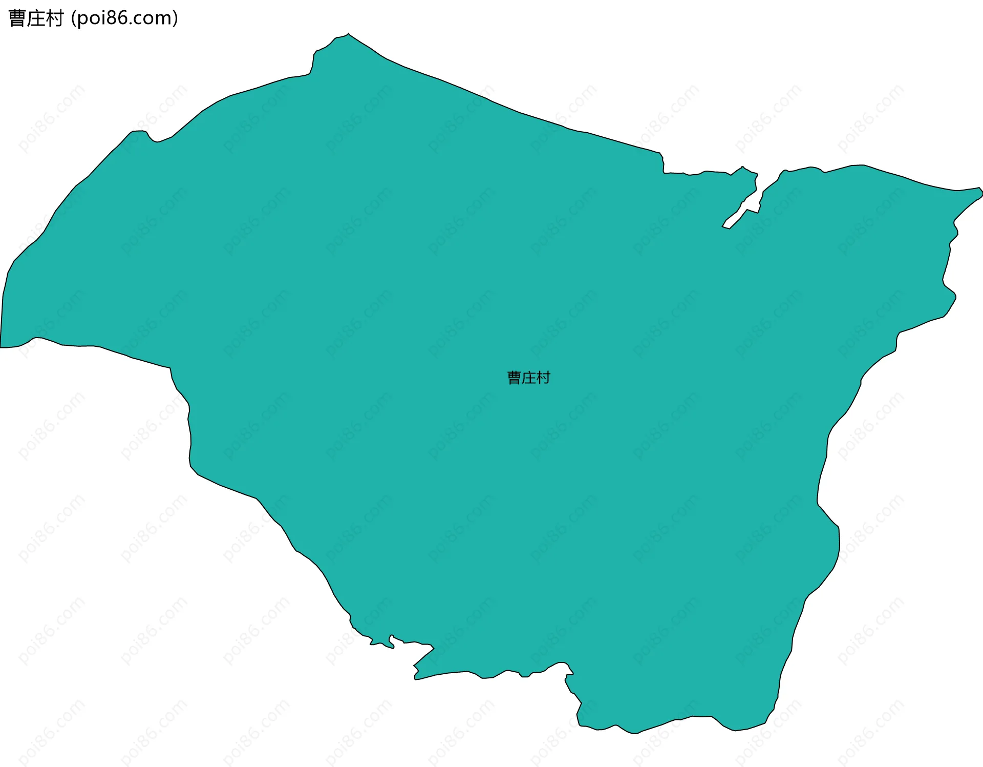 曹庄村边界地图