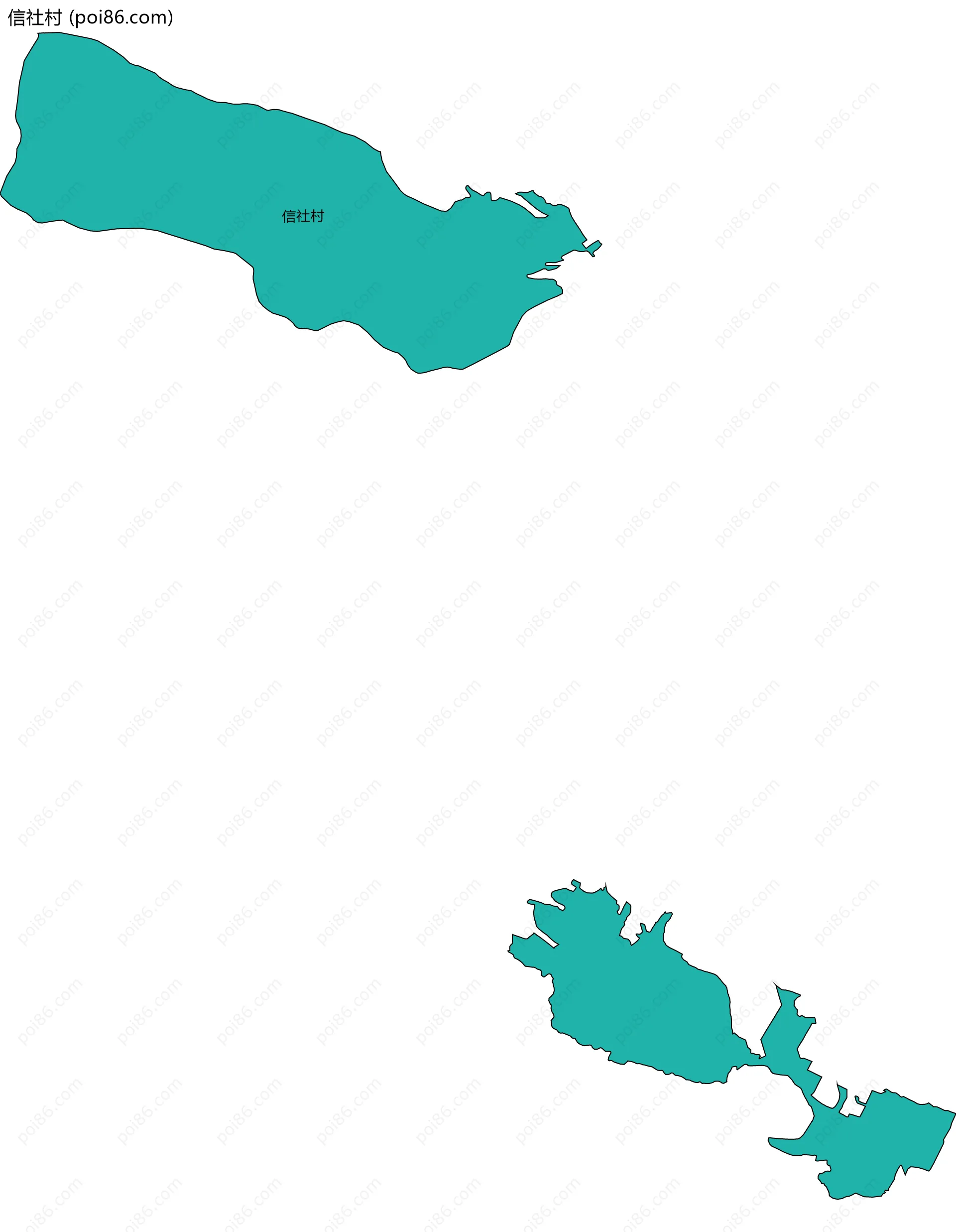 信社村边界地图