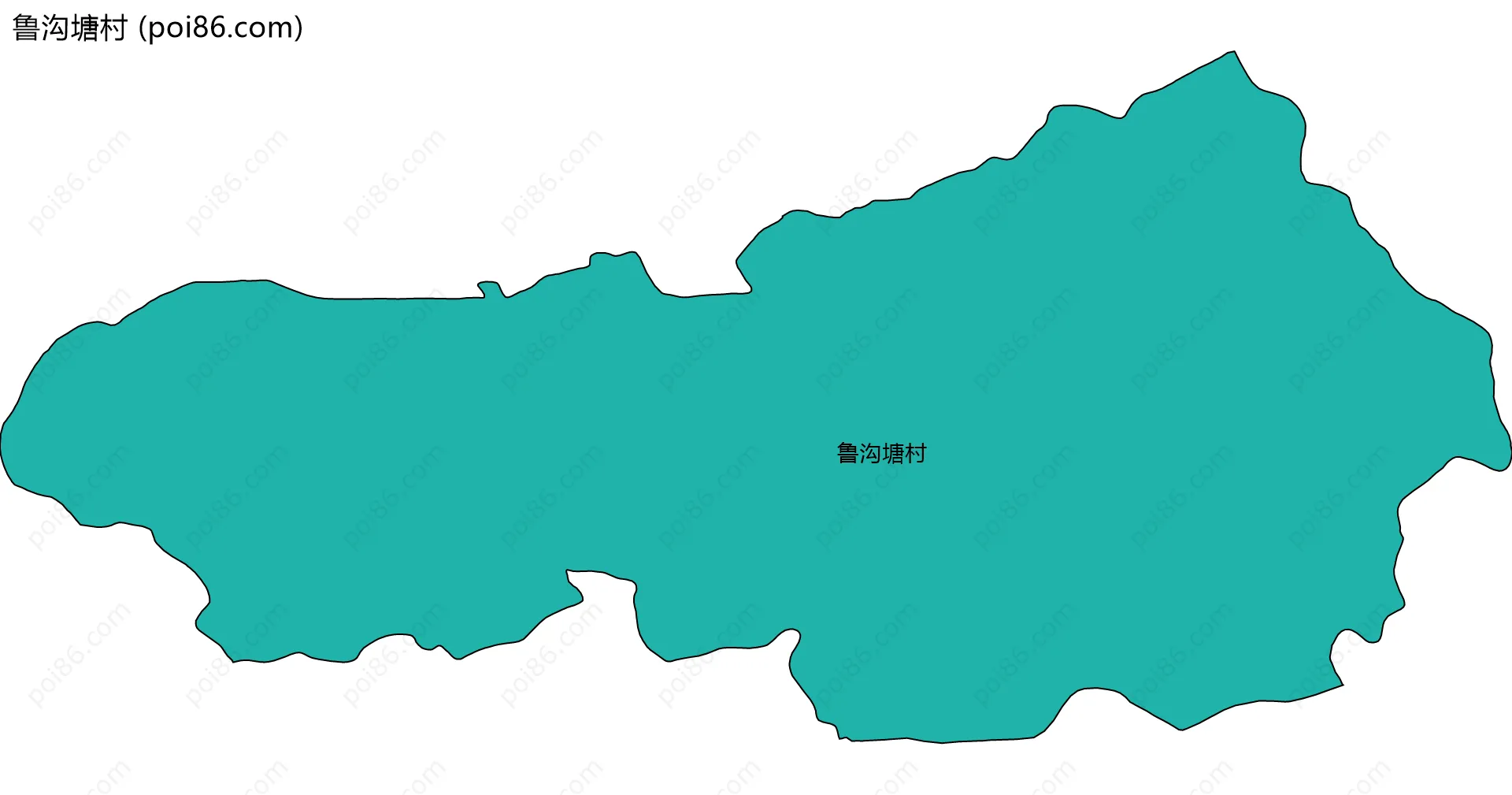 鲁沟塘村边界地图