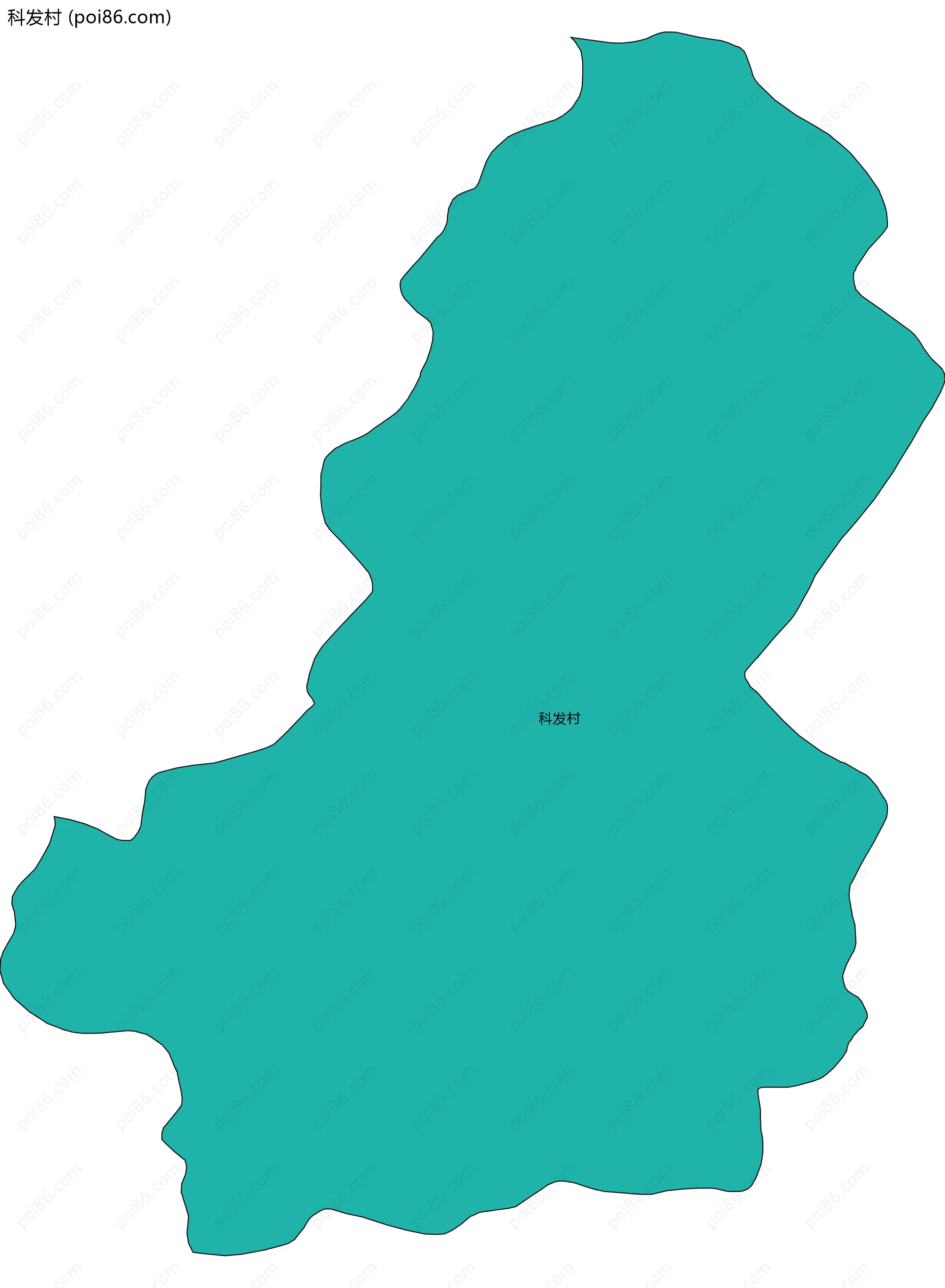 科发村边界地图