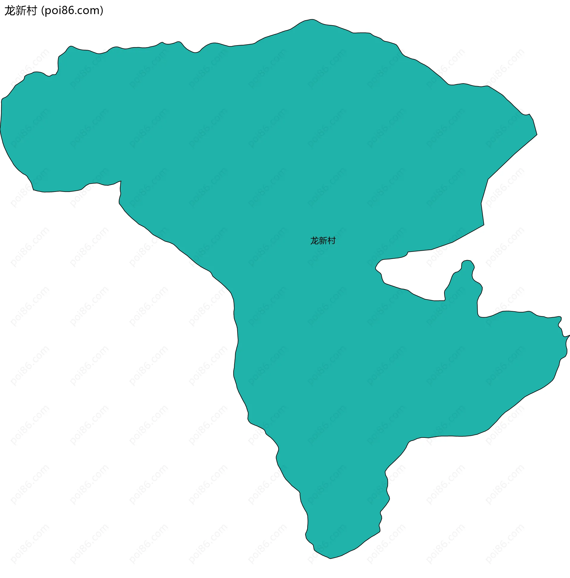 龙新村边界地图