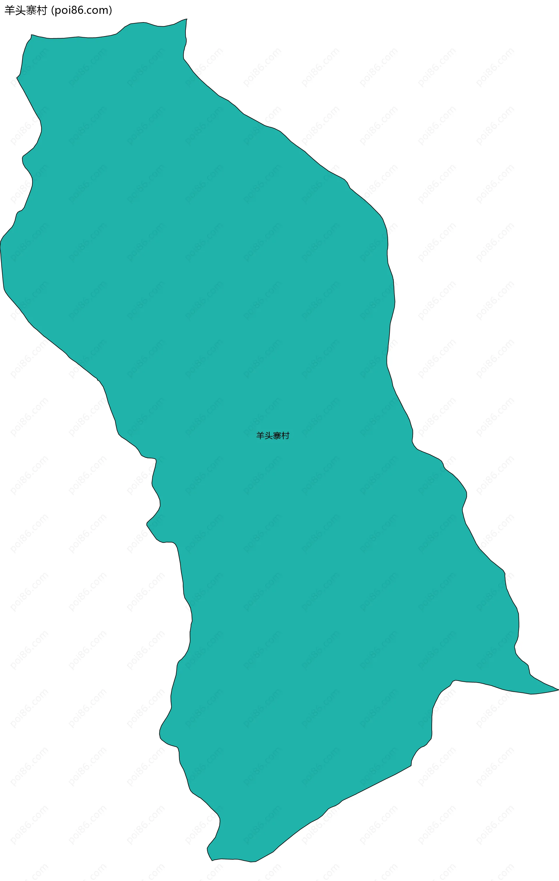 羊头寨村边界地图