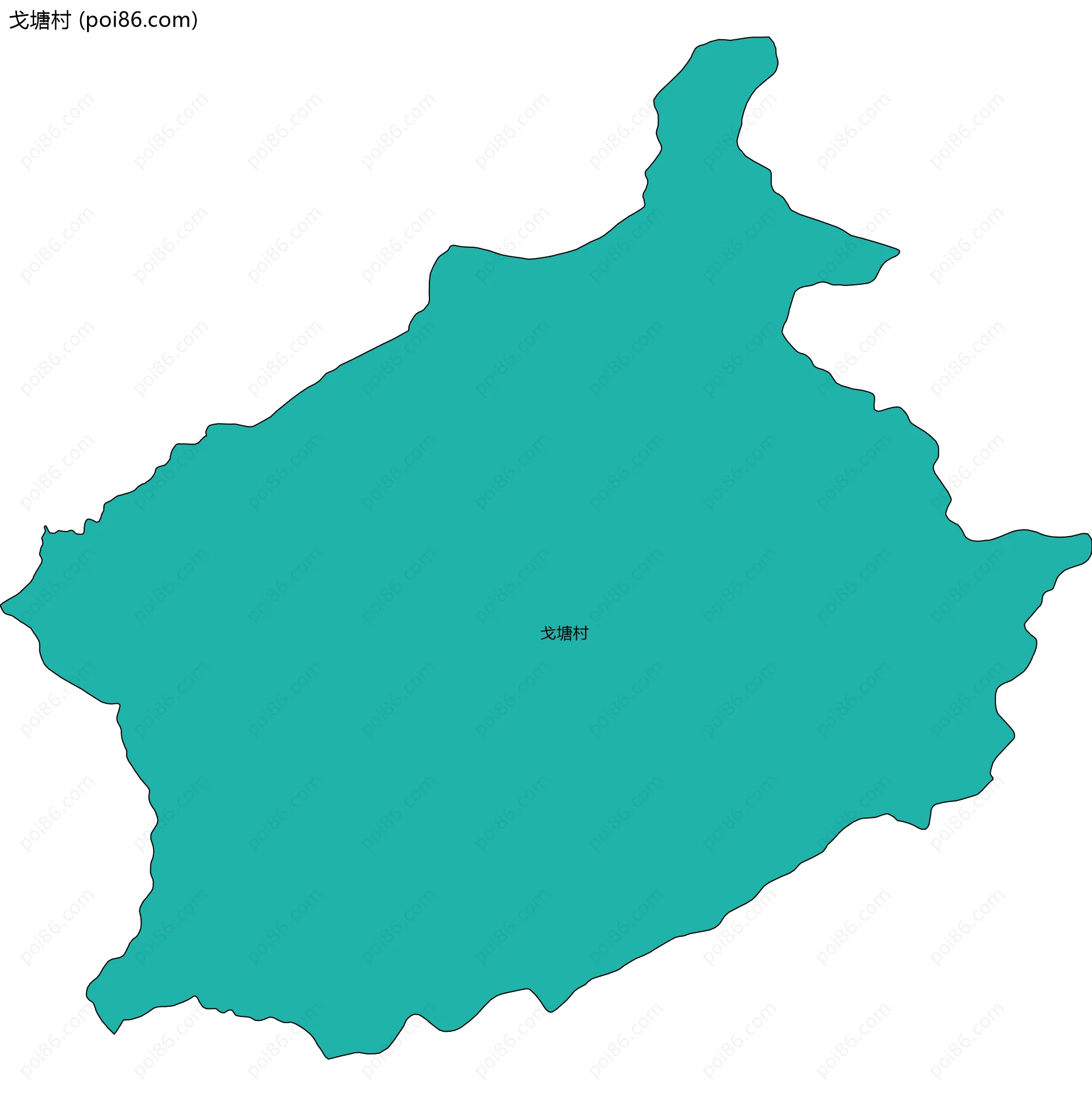 戈塘村边界地图