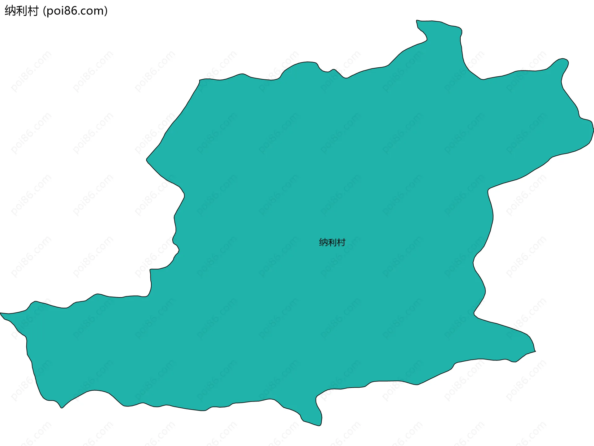 纳利村边界地图