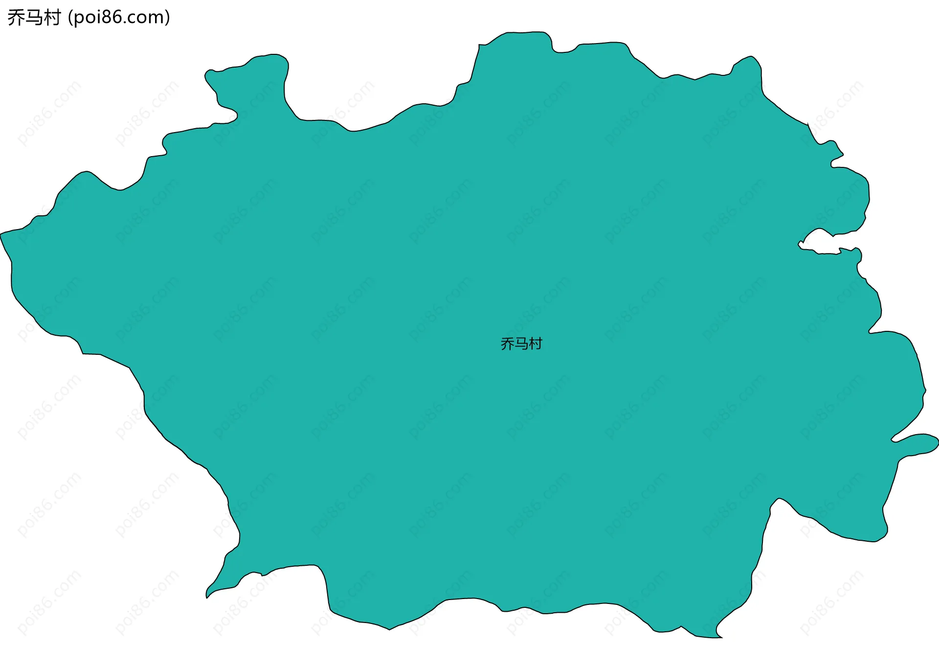 乔马村边界地图