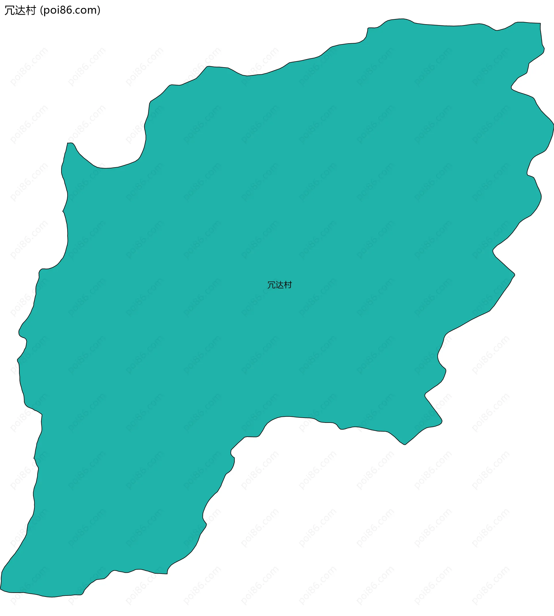 冗达村边界地图