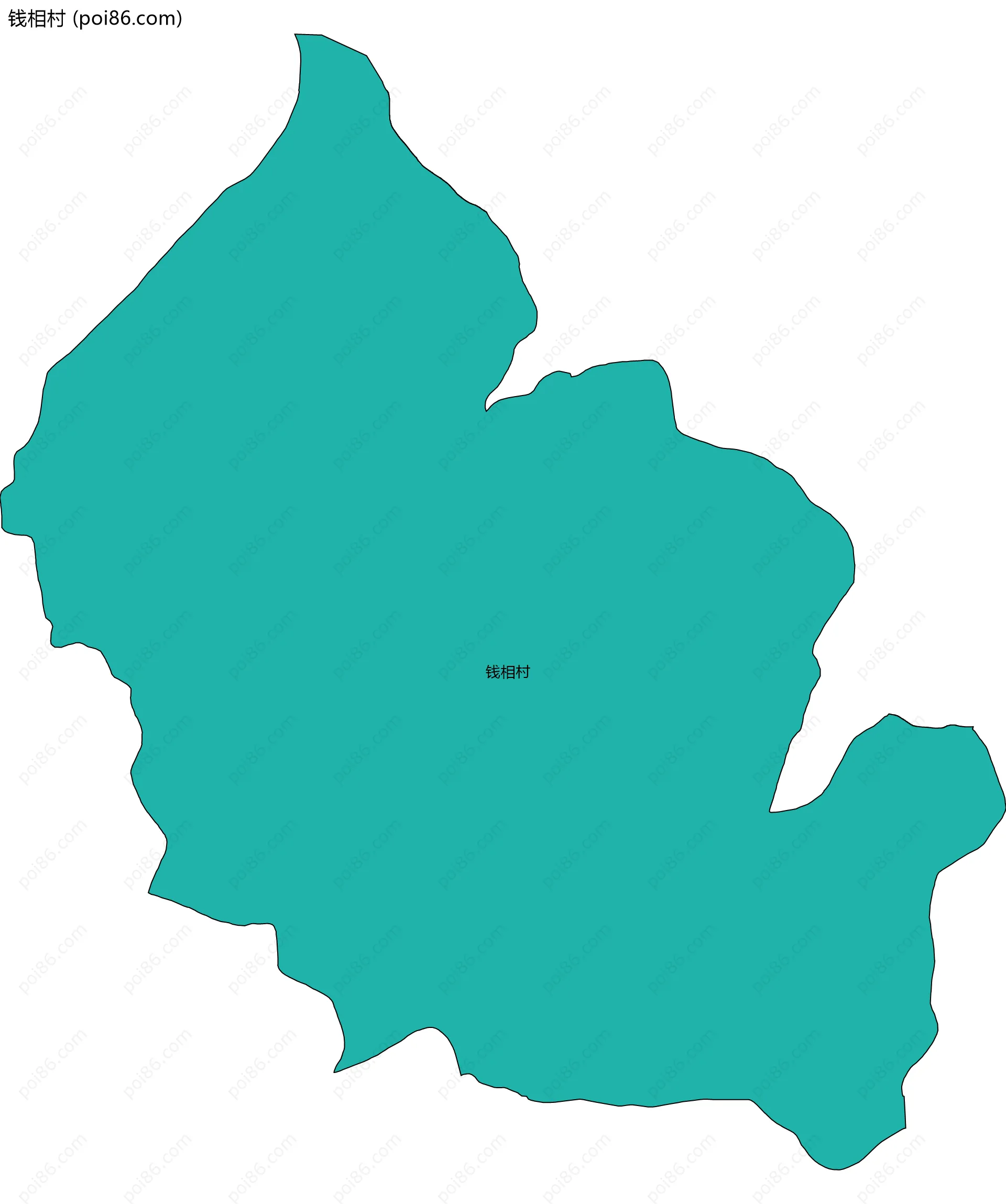 钱相村边界地图