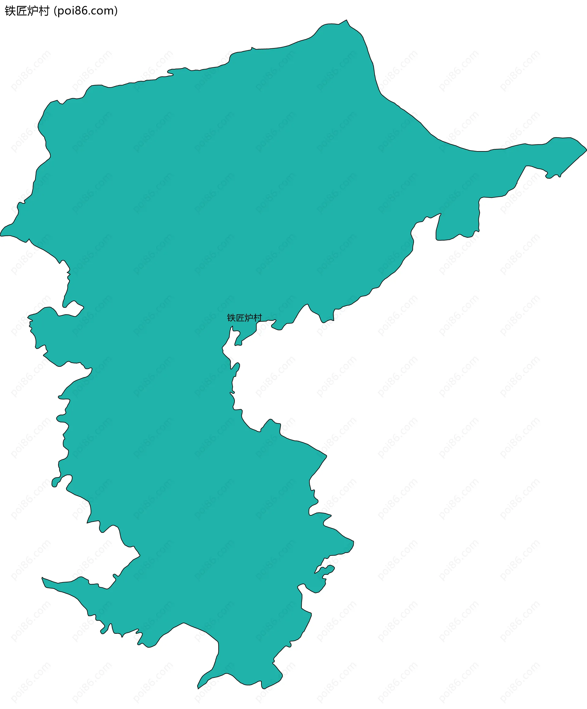 铁匠炉村边界地图