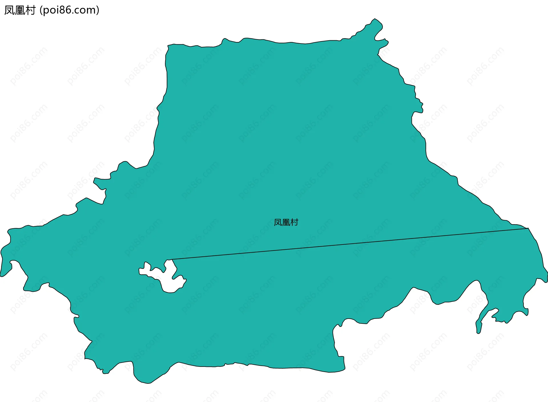 凤凰村边界地图