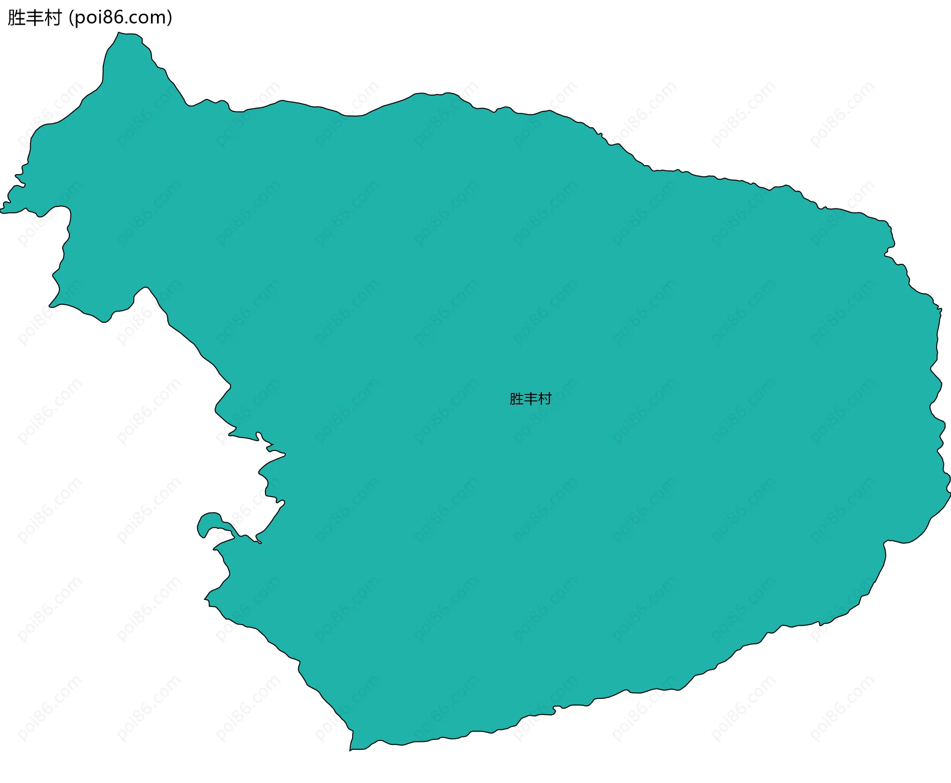 胜丰村边界地图