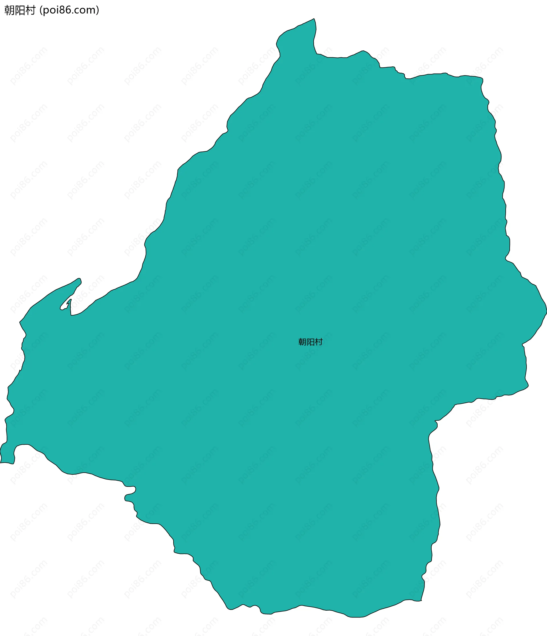 朝阳村边界地图