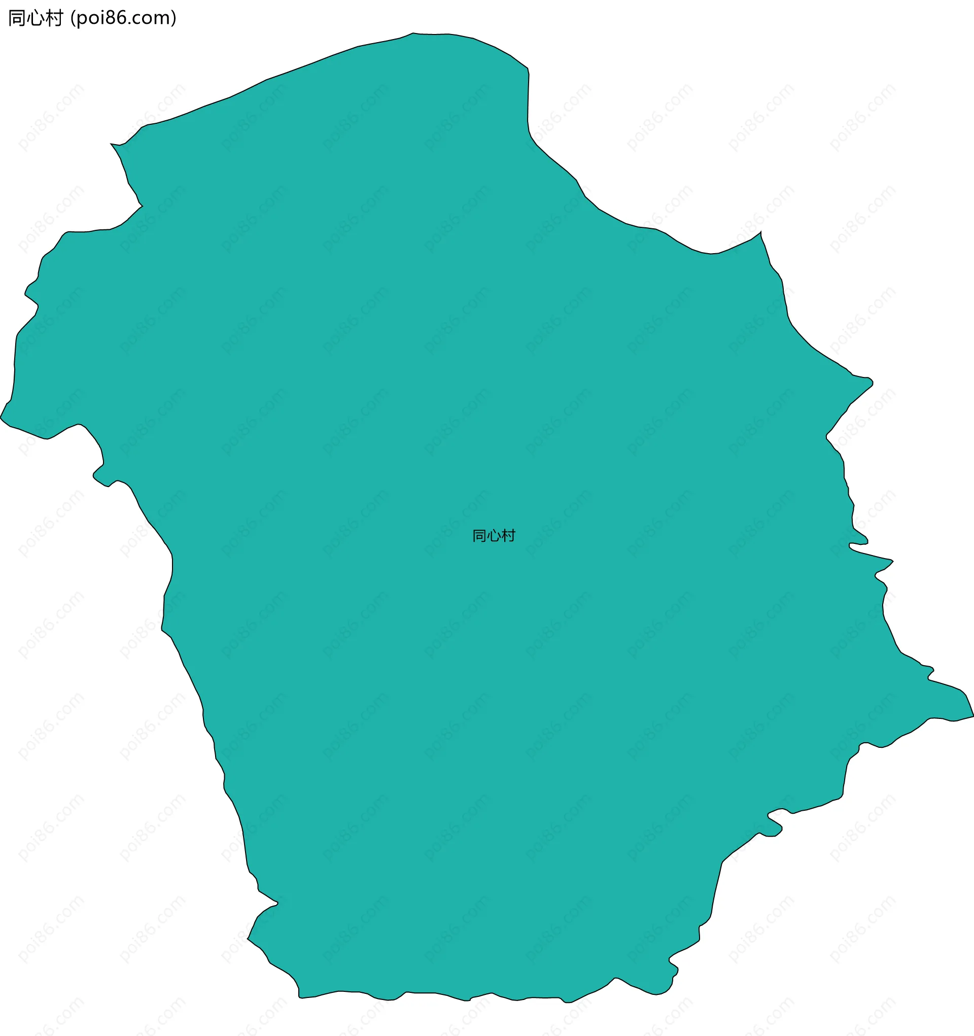 同心村边界地图
