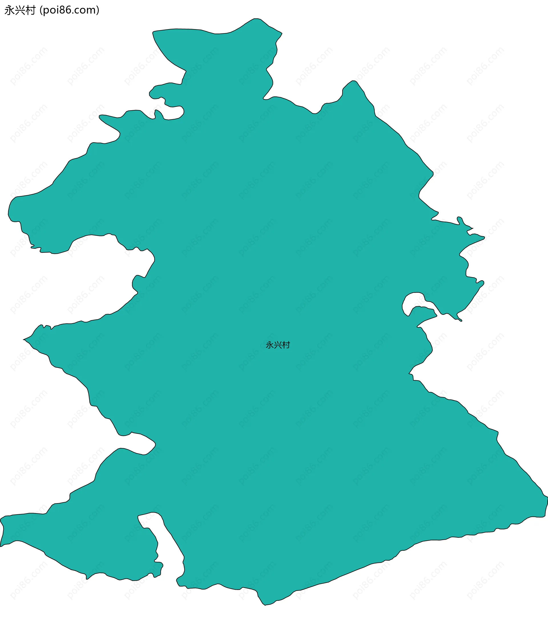 永兴村边界地图