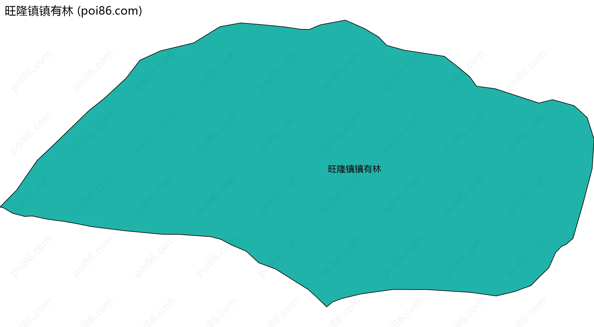 旺隆镇镇有林边界地图