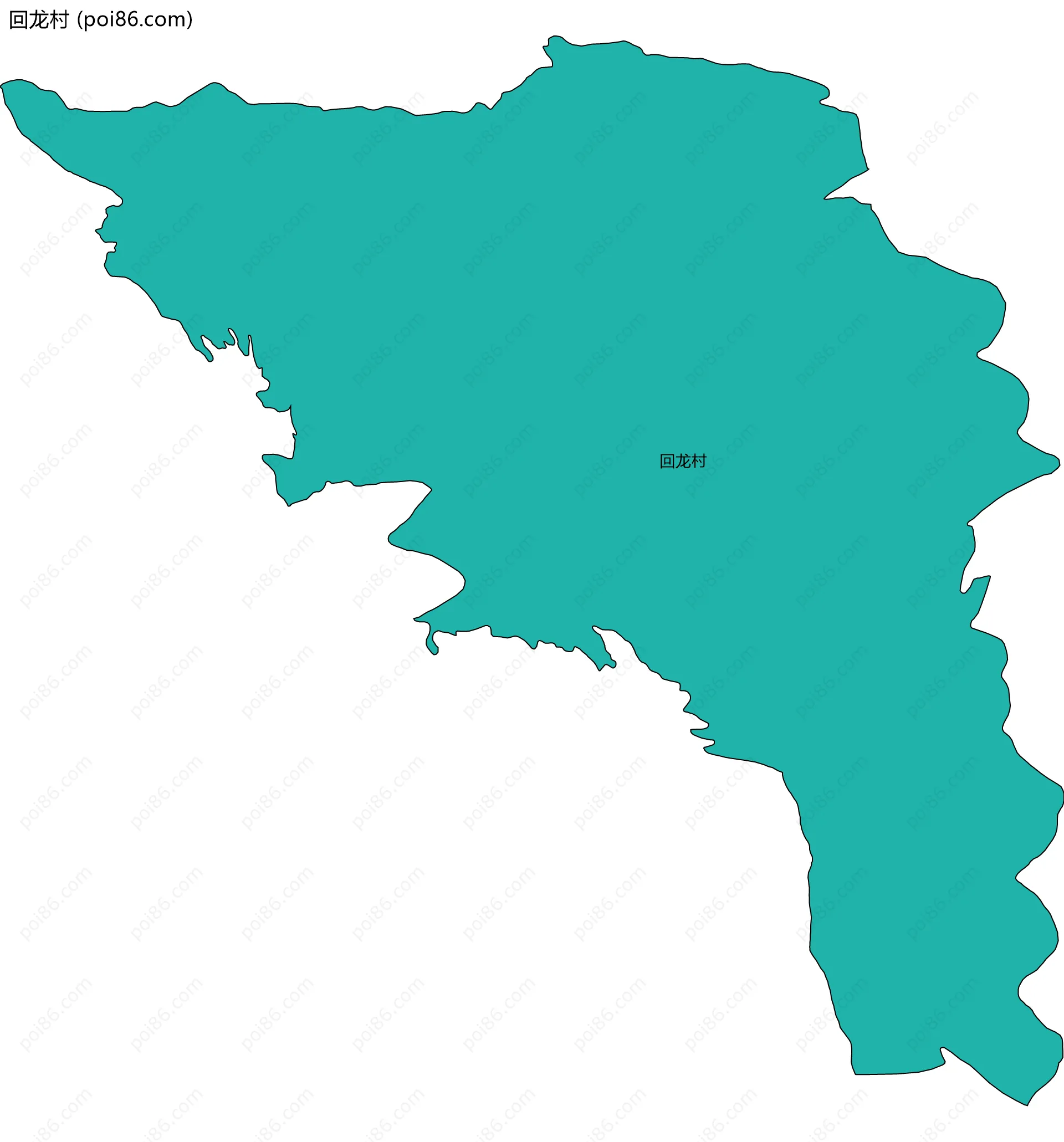 回龙村边界地图