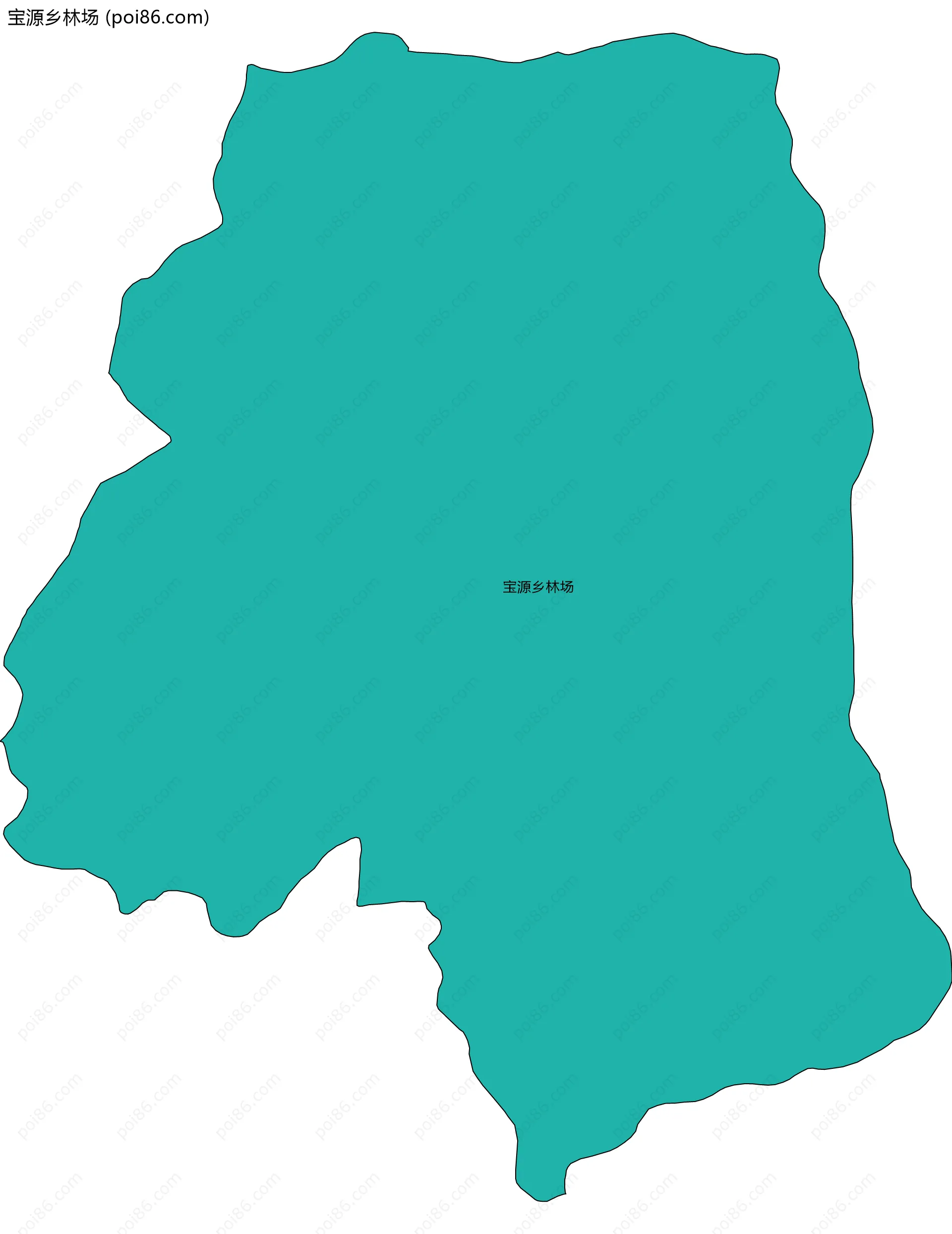 宝源乡林场边界地图