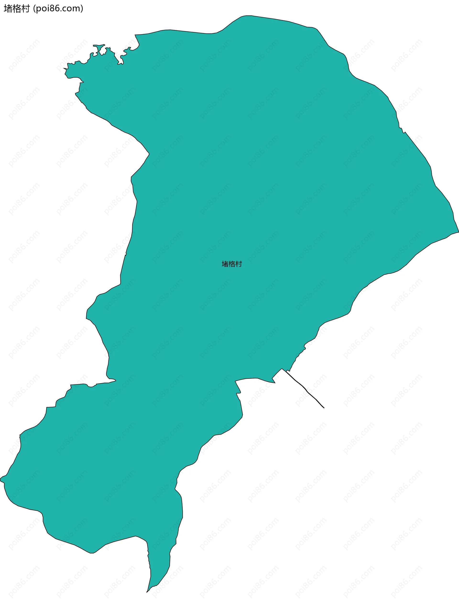 堵格村边界地图