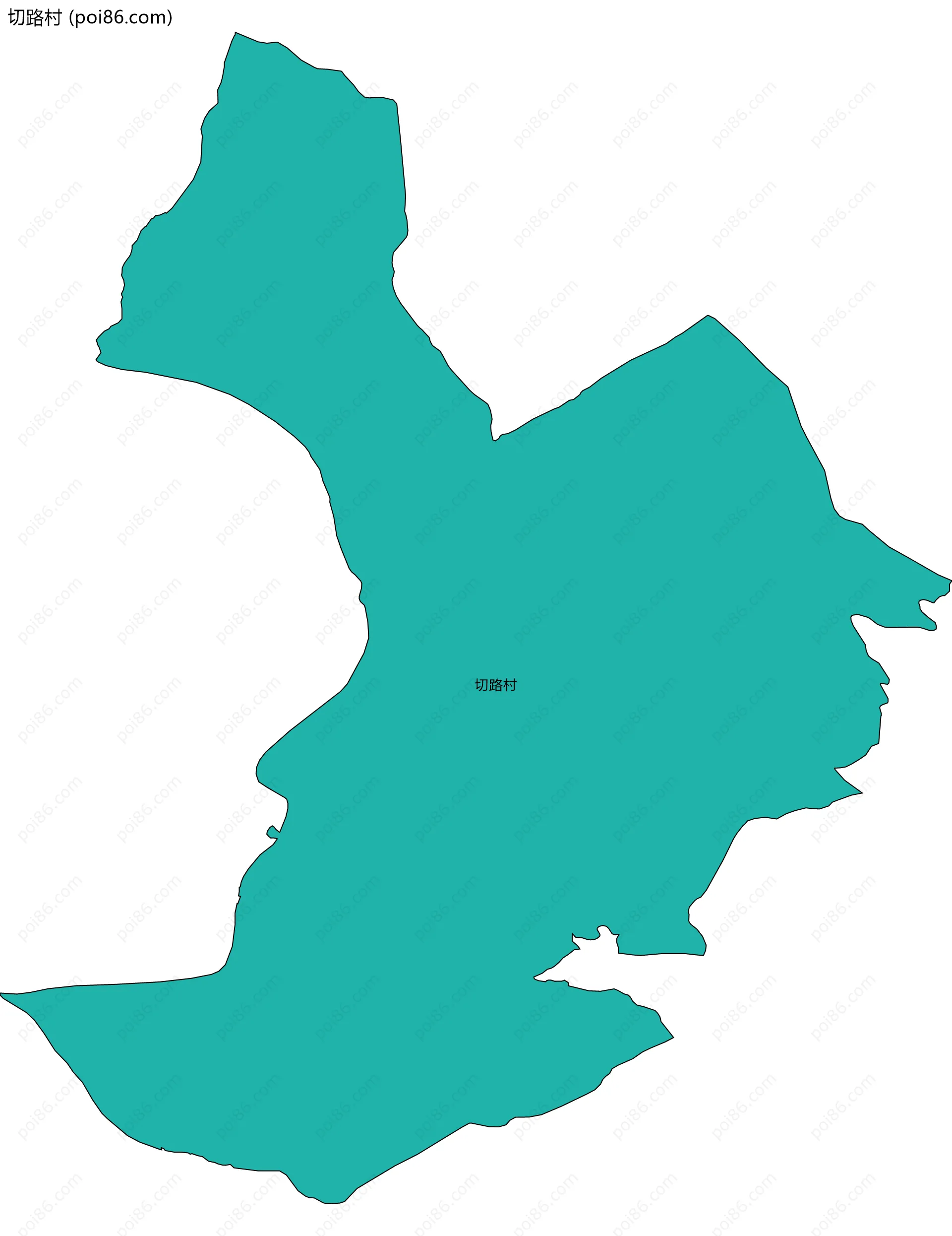 切路村边界地图