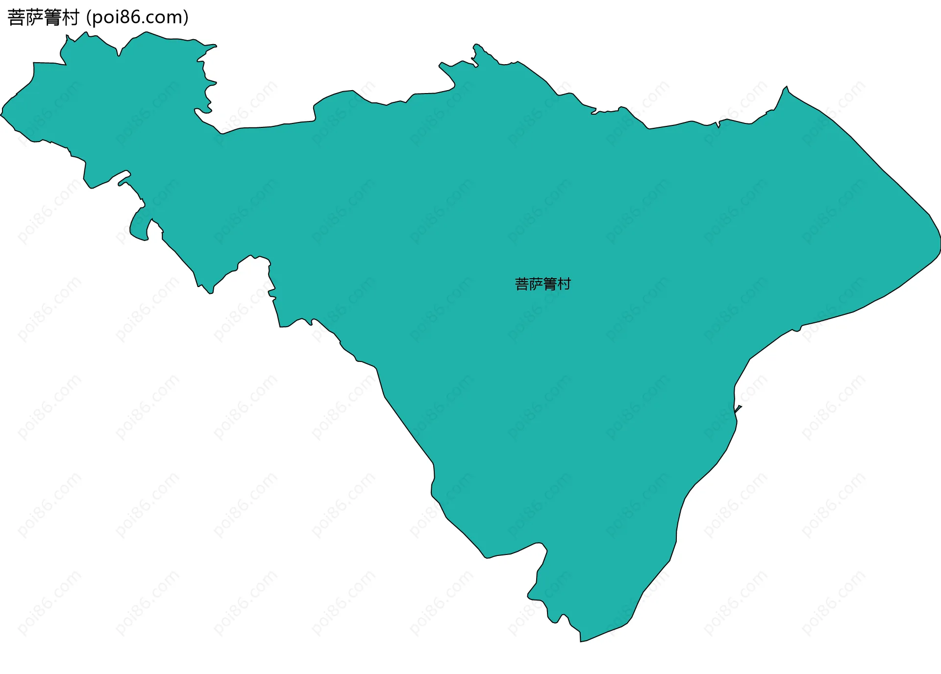 菩萨箐村边界地图