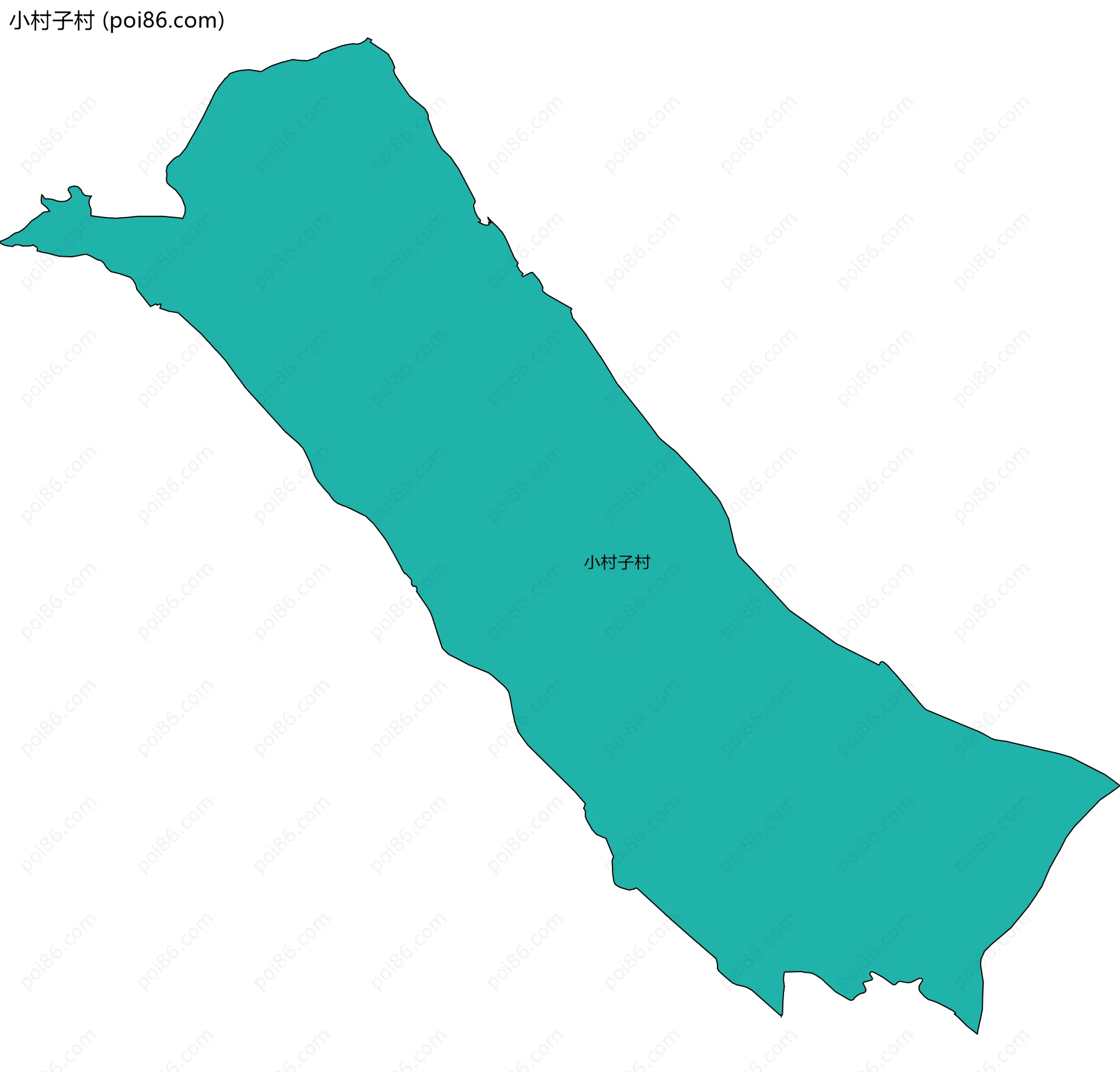 小村子村边界地图