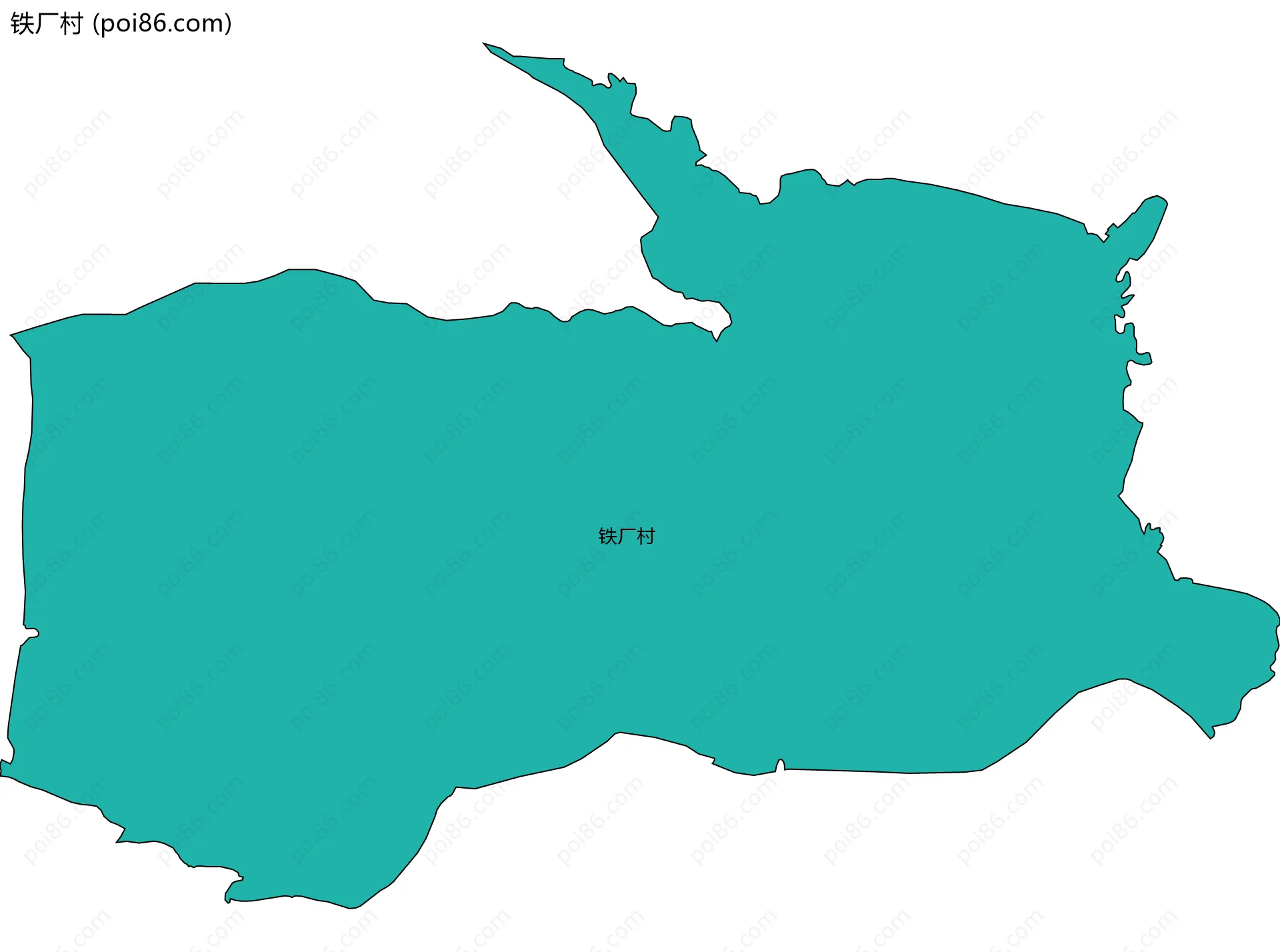 铁厂村边界地图