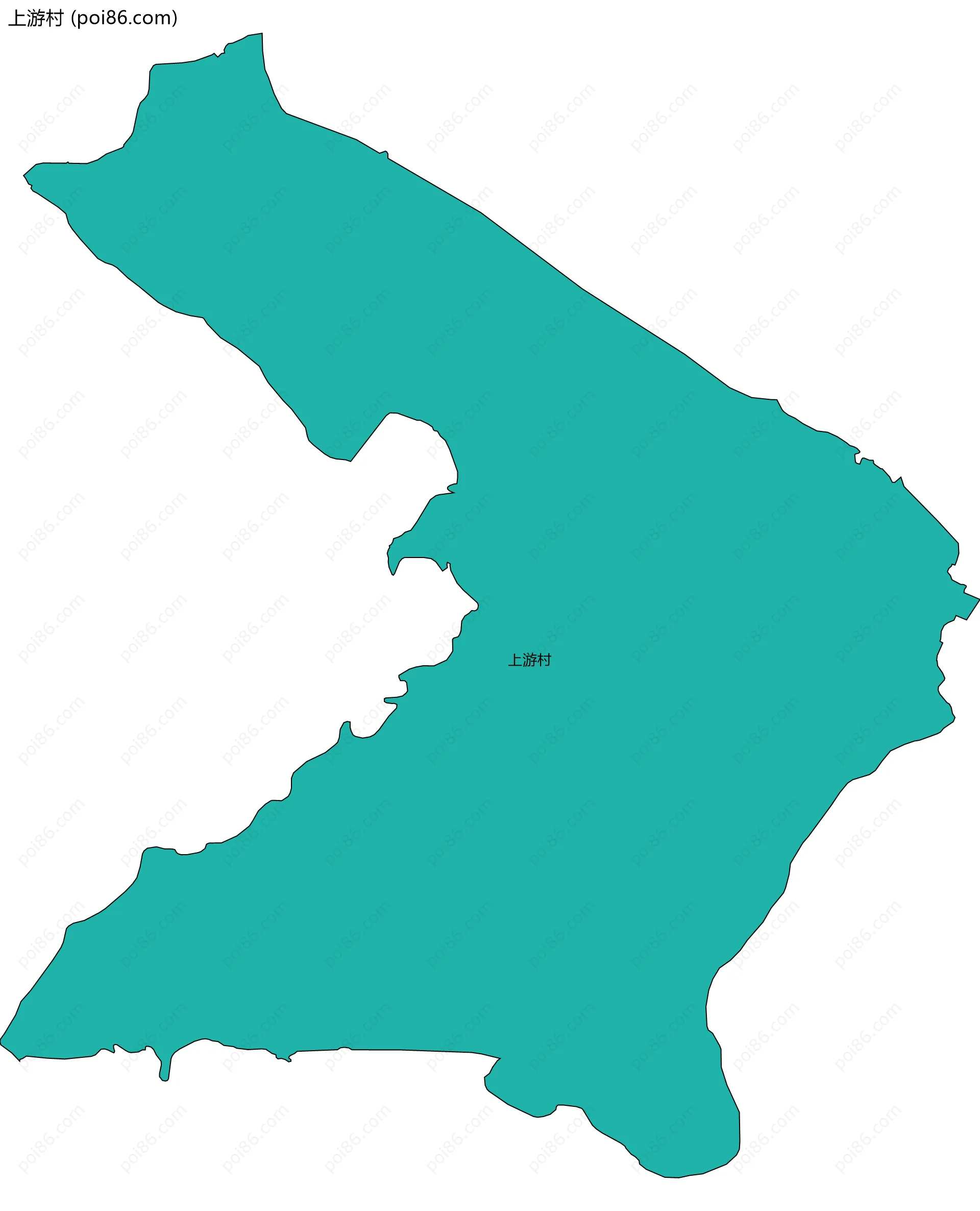 上游村边界地图