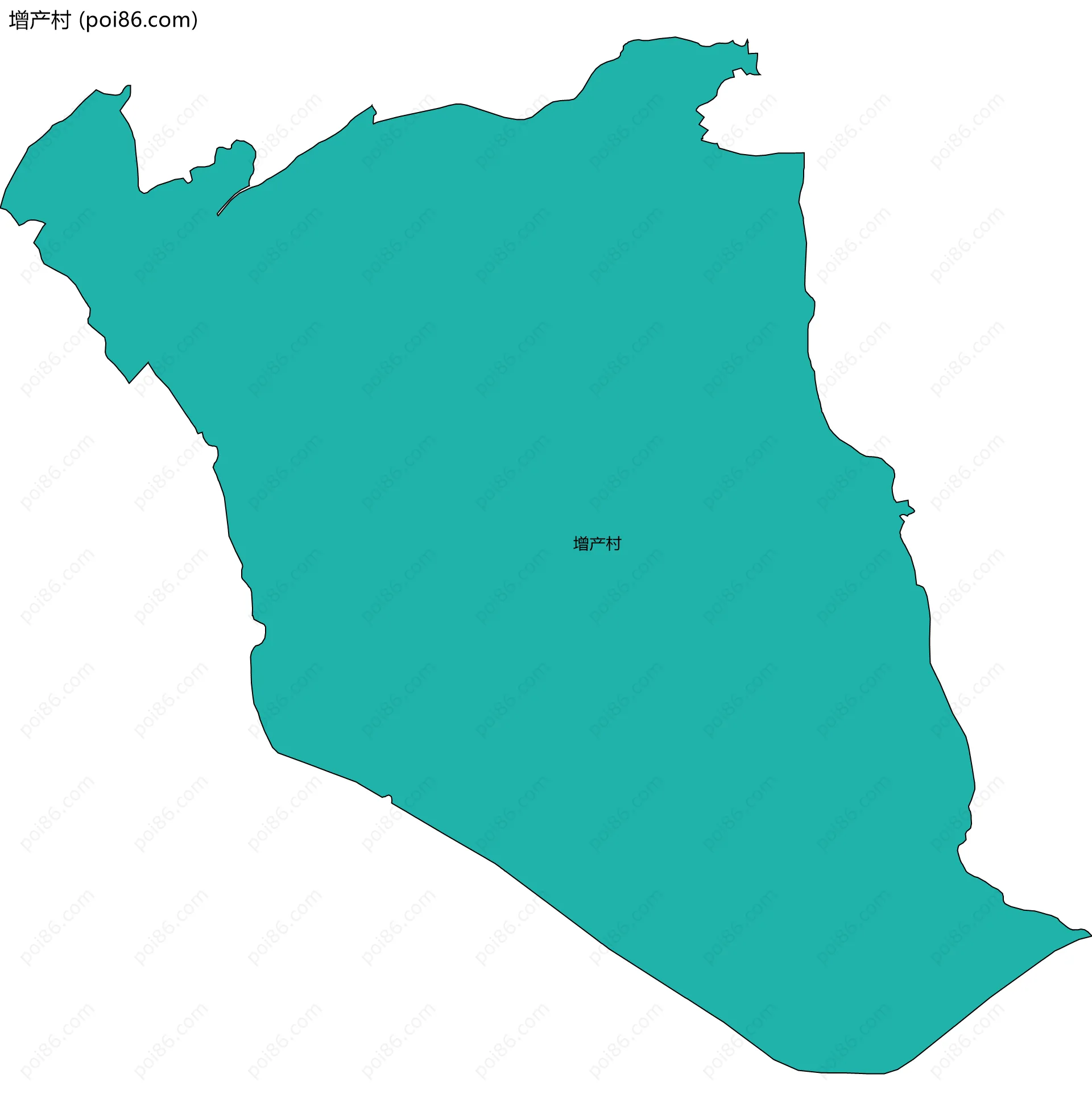 增产村边界地图