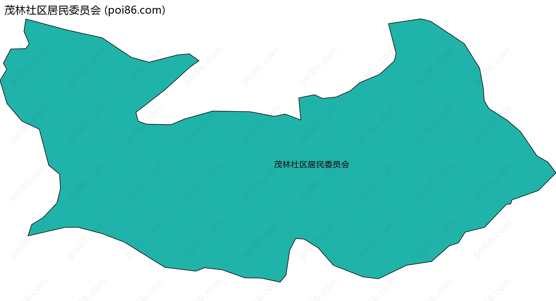 茂林社区居民委员会边界地图