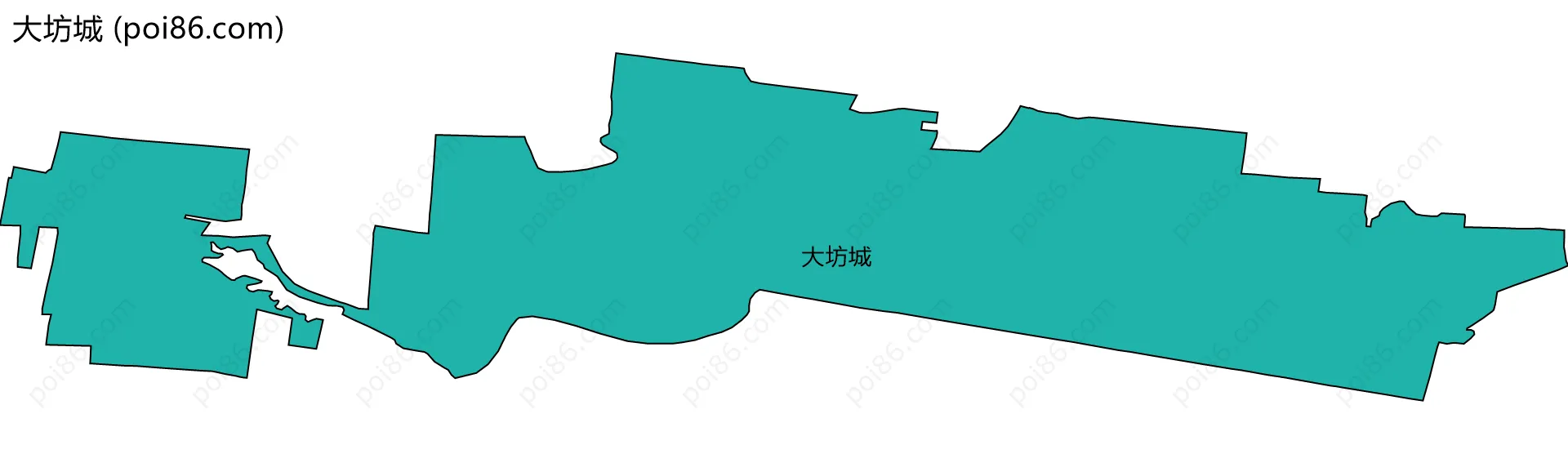 大坊城边界地图