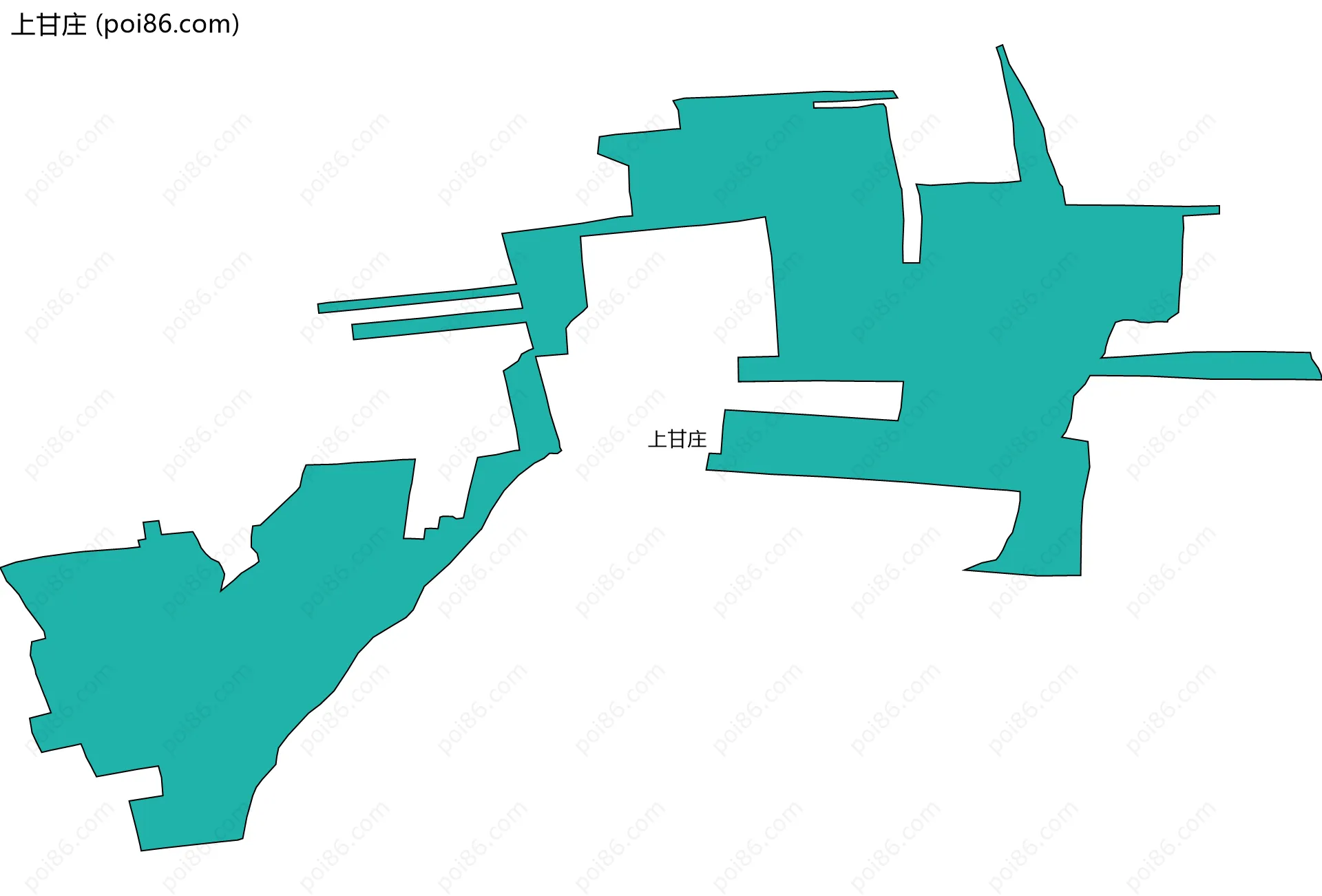 上甘庄边界地图