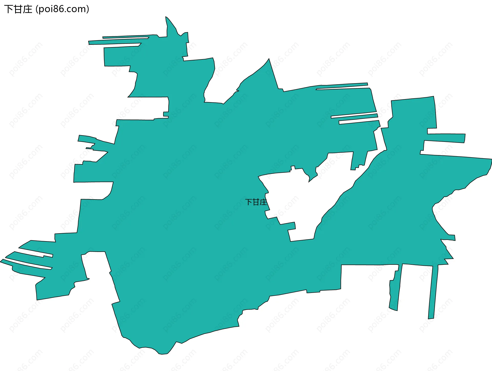 下甘庄边界地图