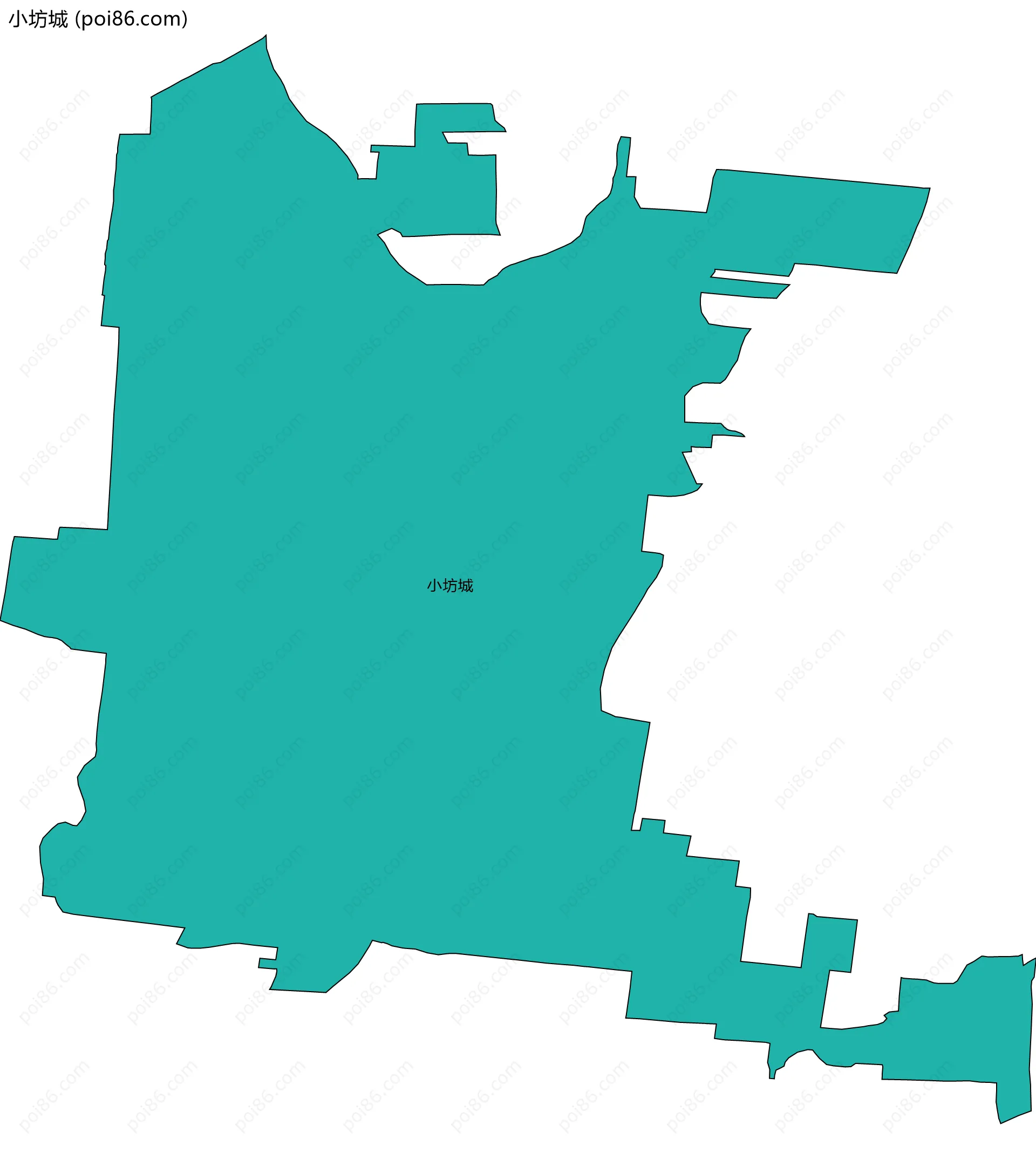 小坊城边界地图