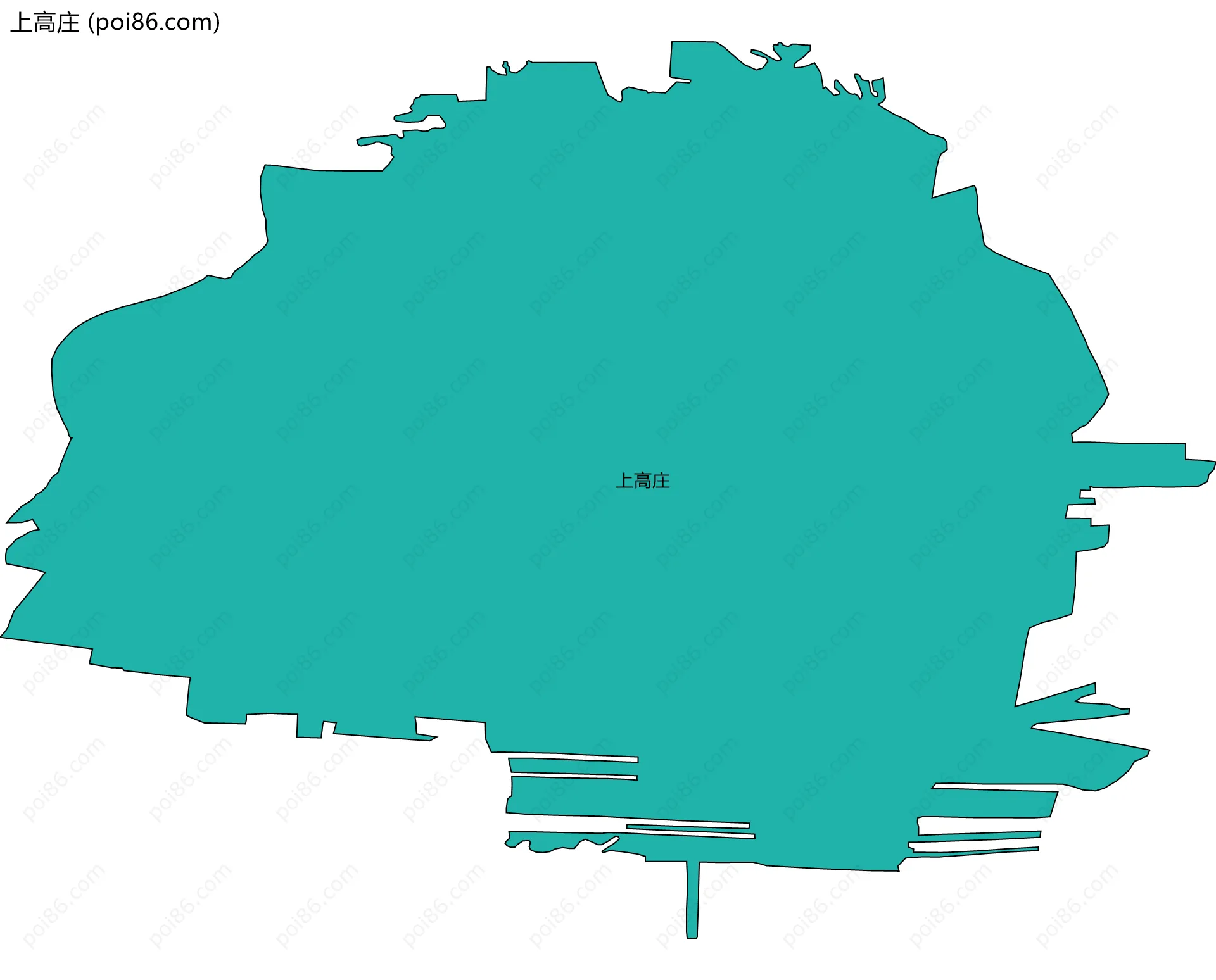 上高庄边界地图