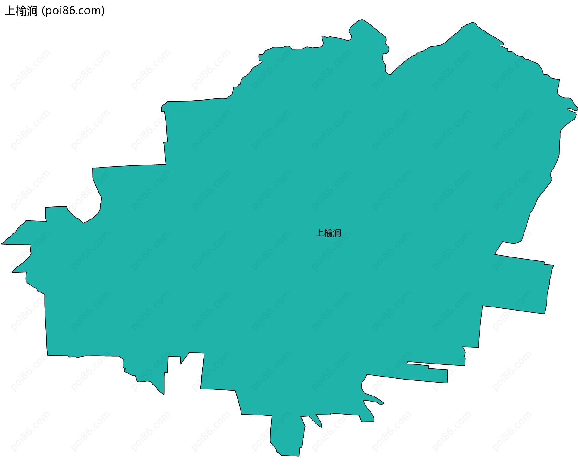 上榆涧边界地图