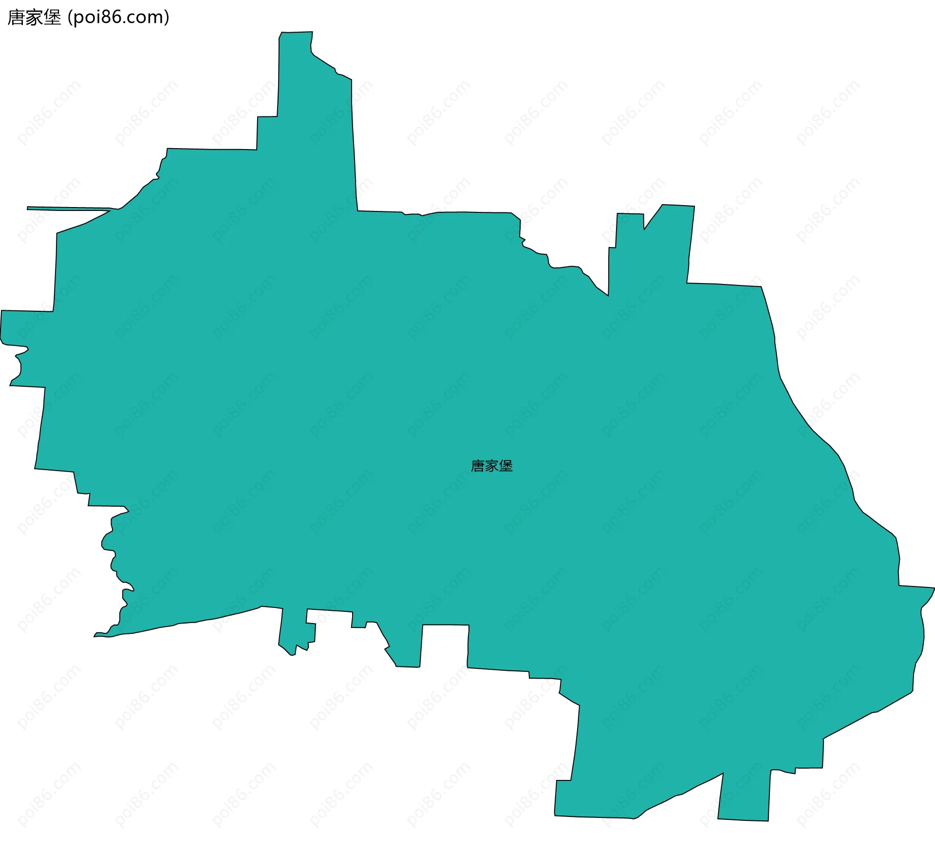 唐家堡边界地图