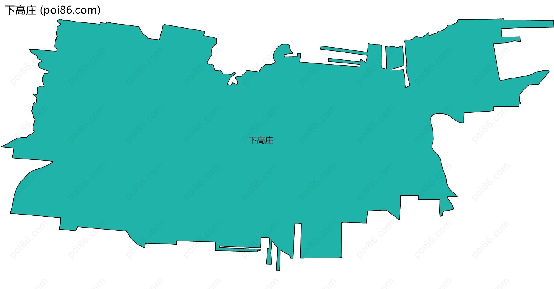 下高庄边界地图