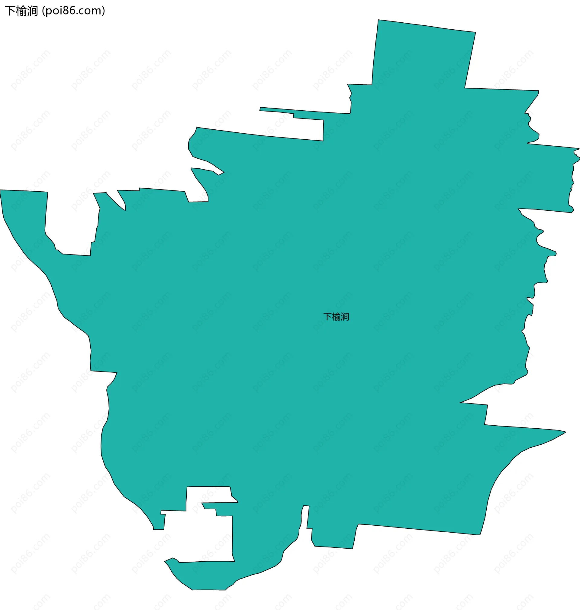 下榆涧边界地图