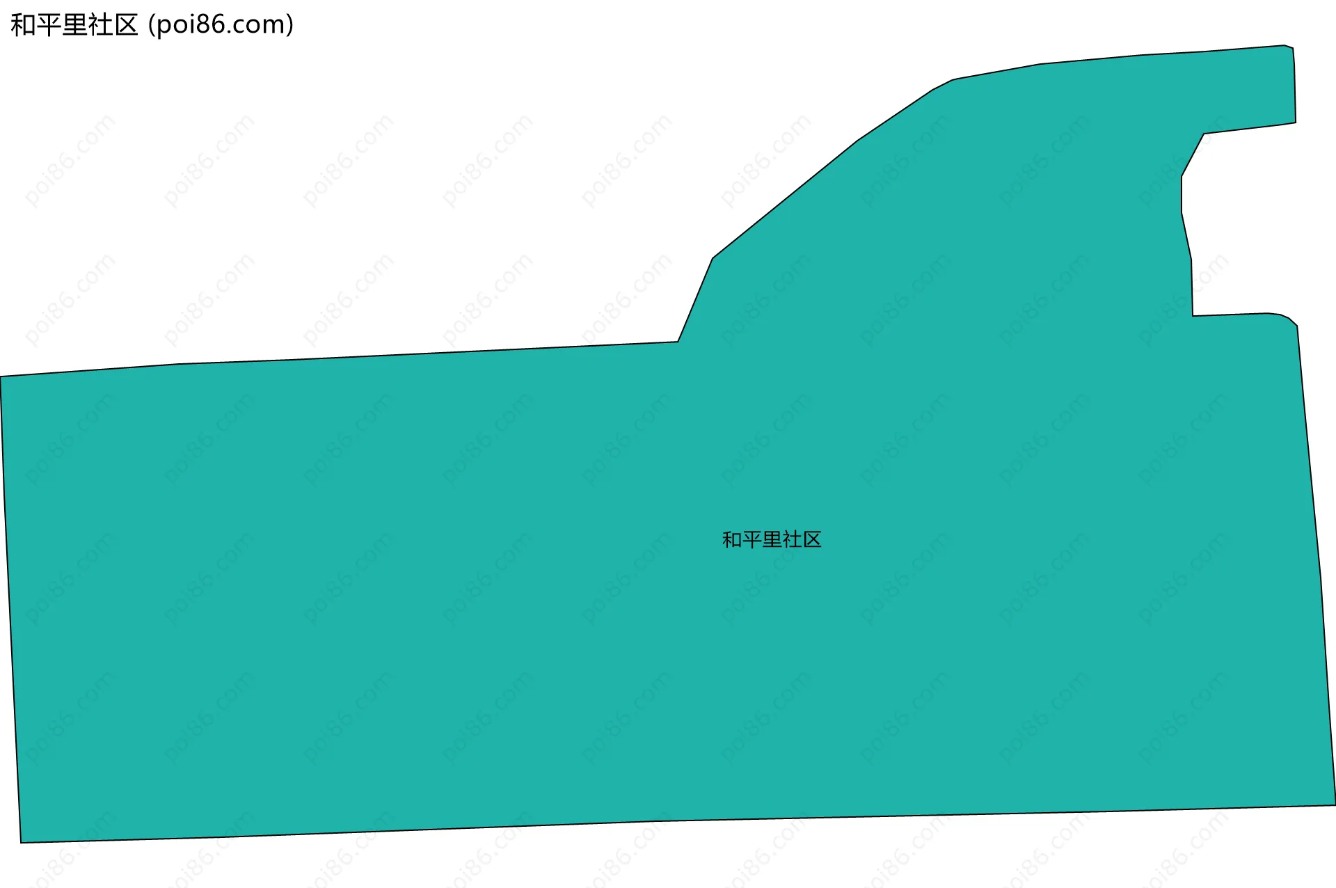 和平里社区边界地图