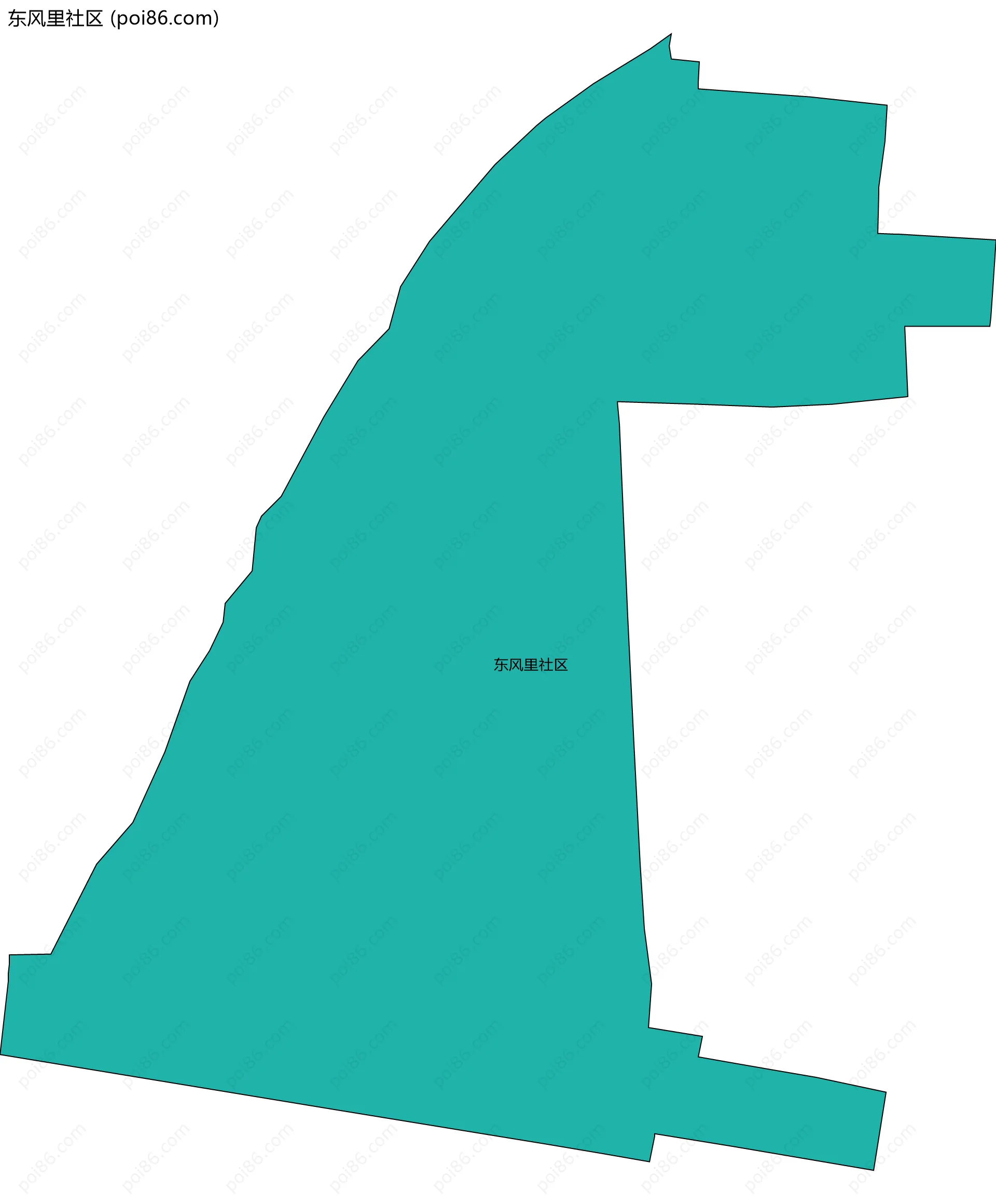 东风里社区边界地图