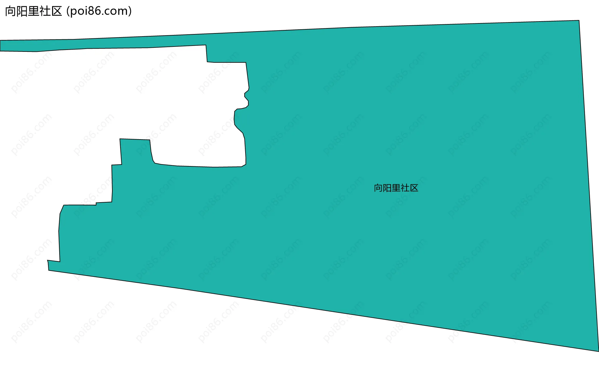 向阳里社区边界地图