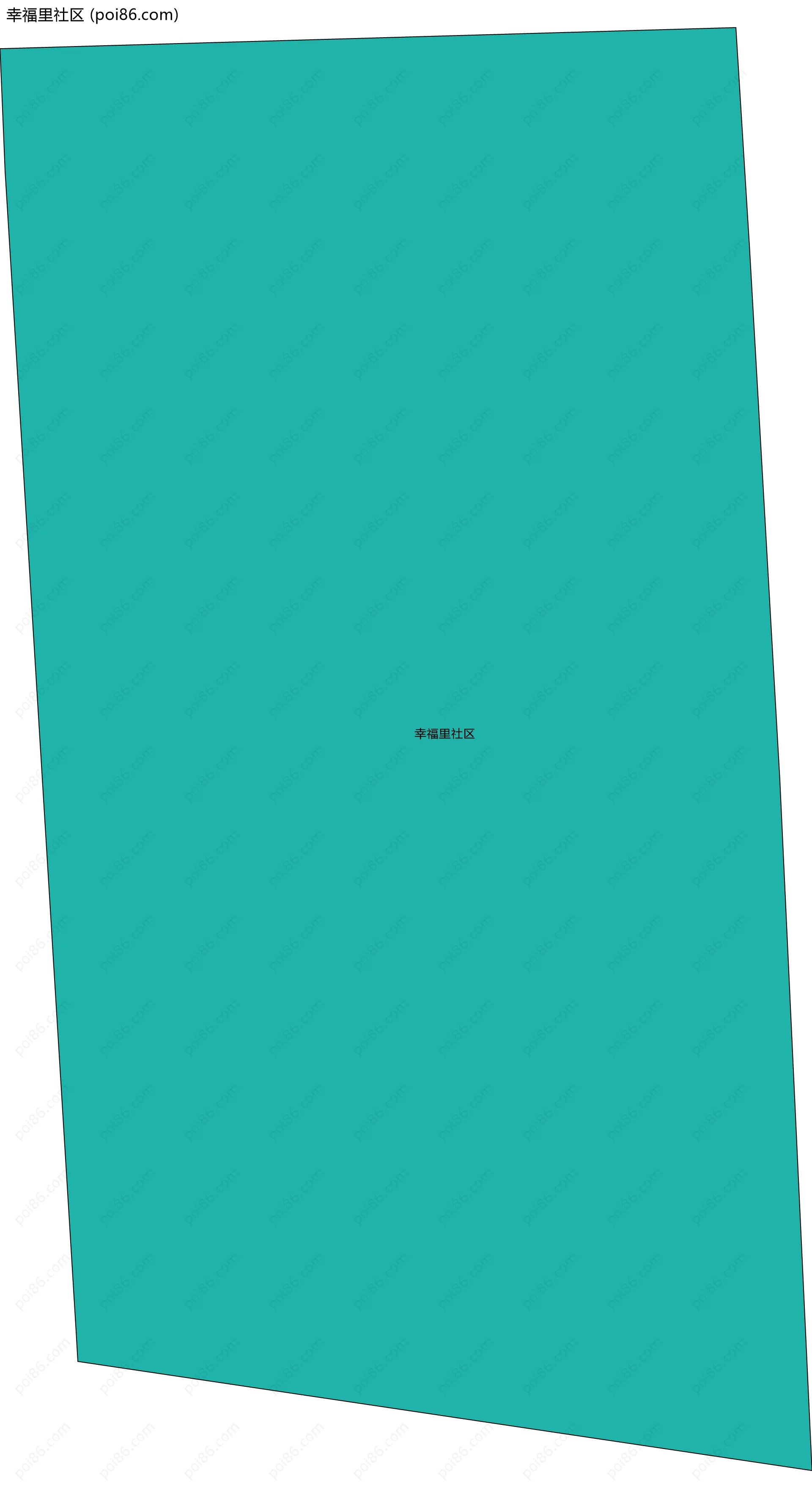 幸福里社区边界地图