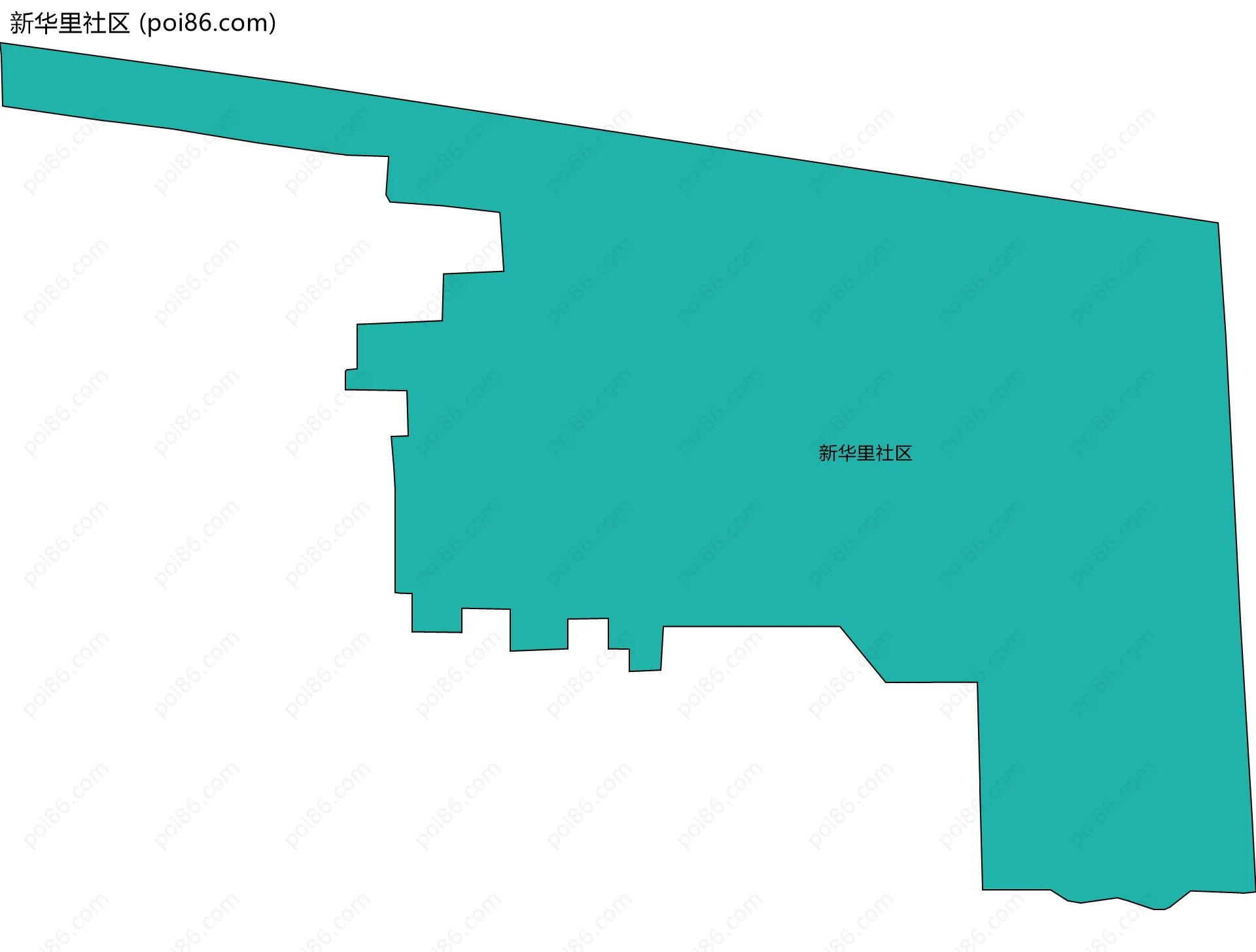 新华里社区边界地图
