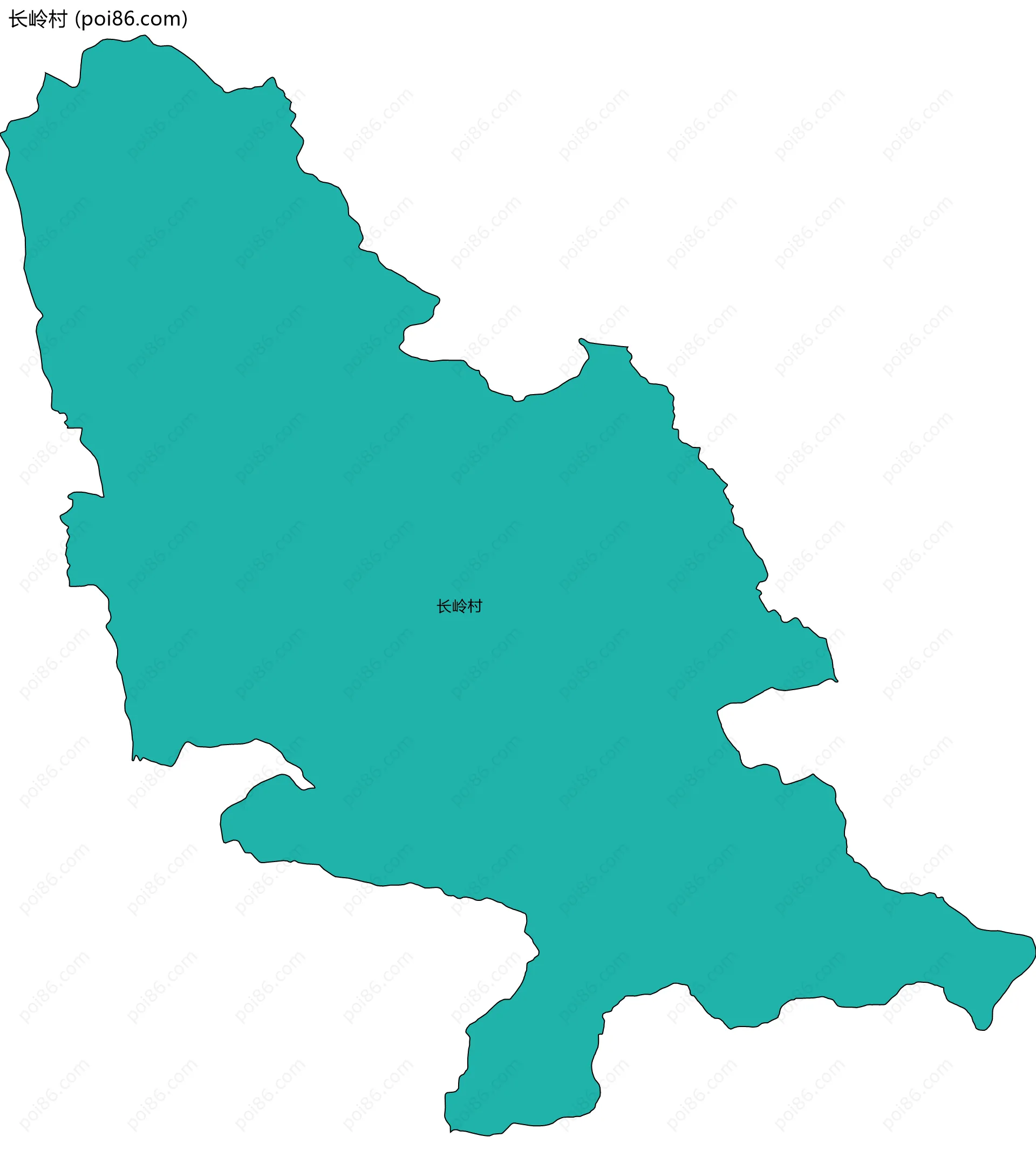 长岭村边界地图