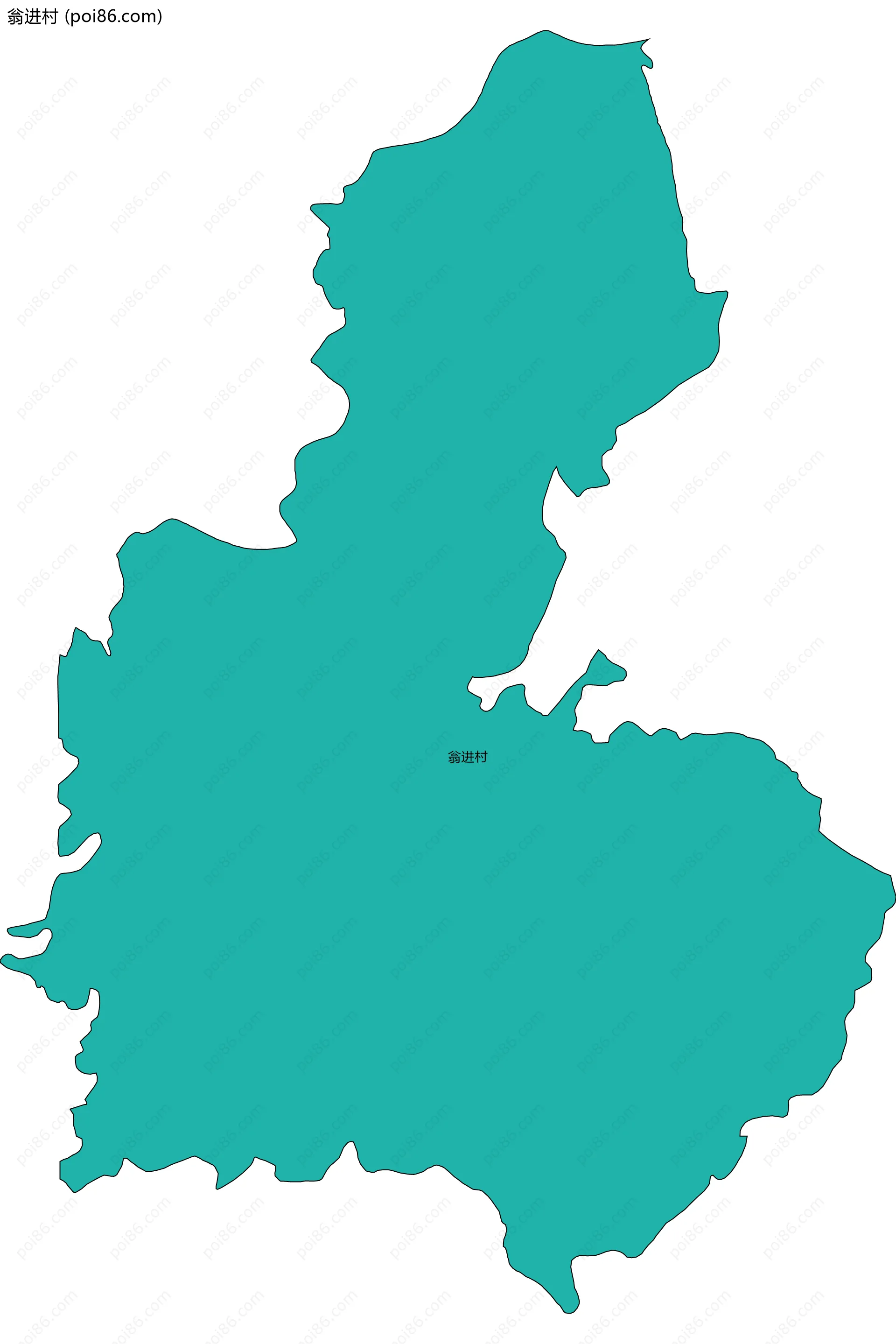 翁进村边界地图