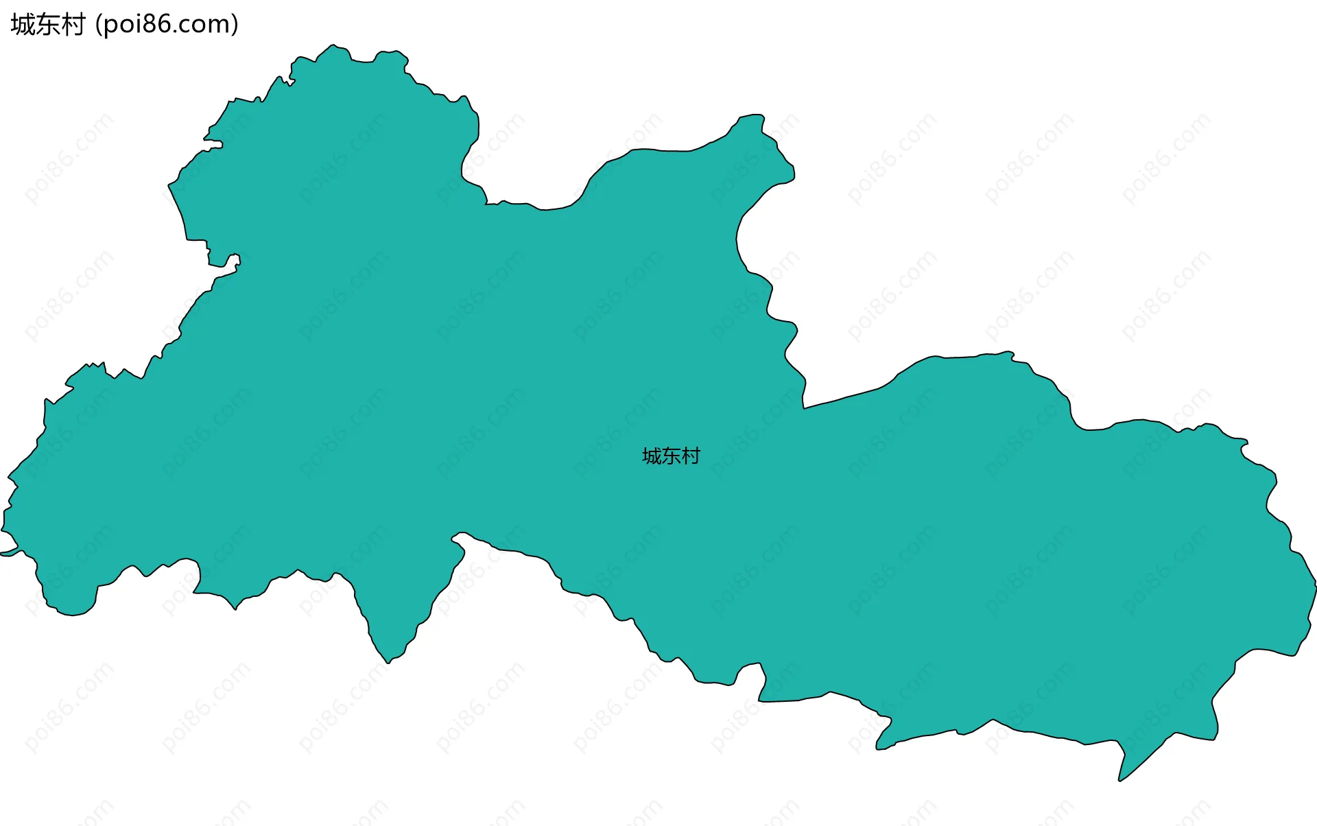 城东村边界地图