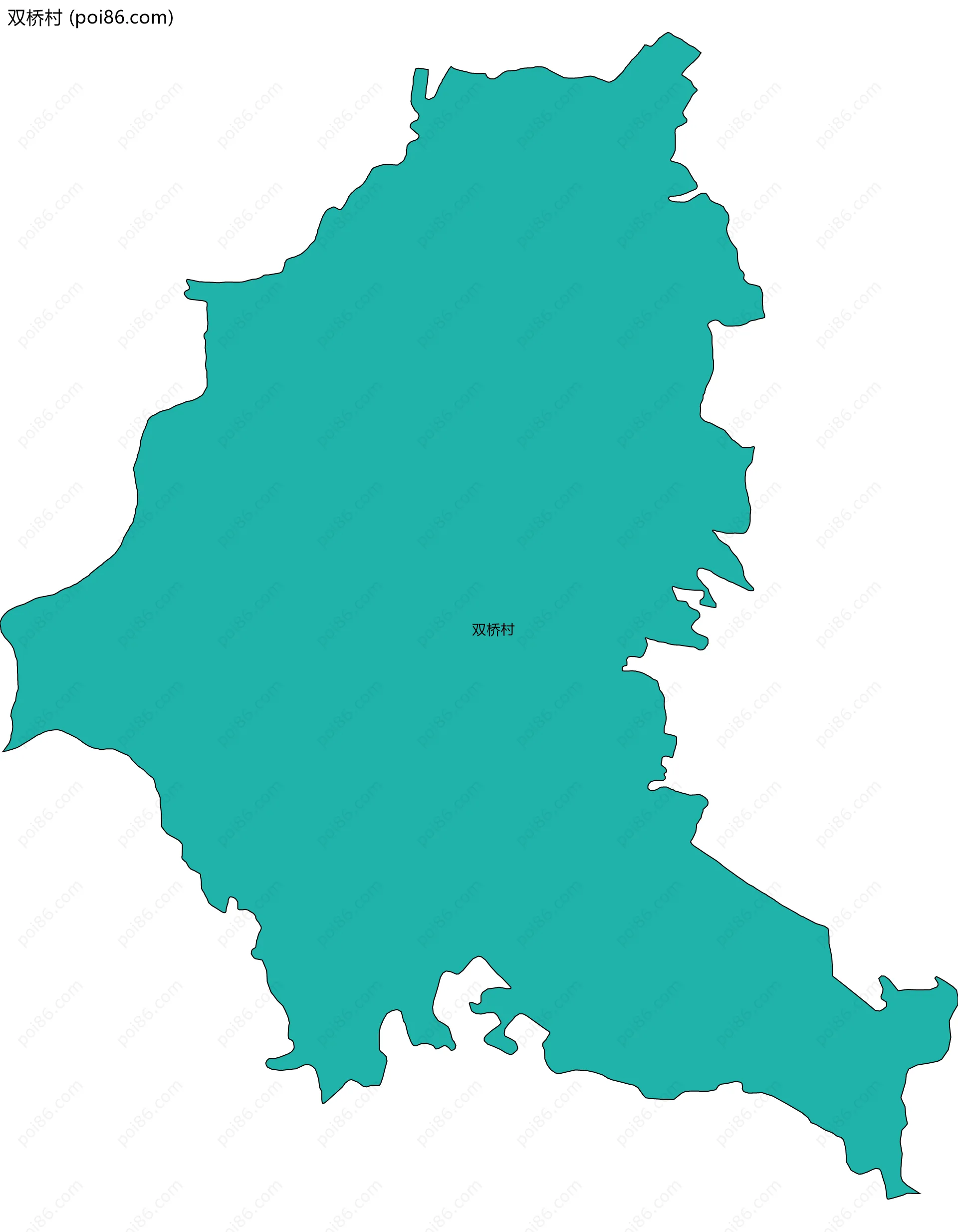 双桥村边界地图