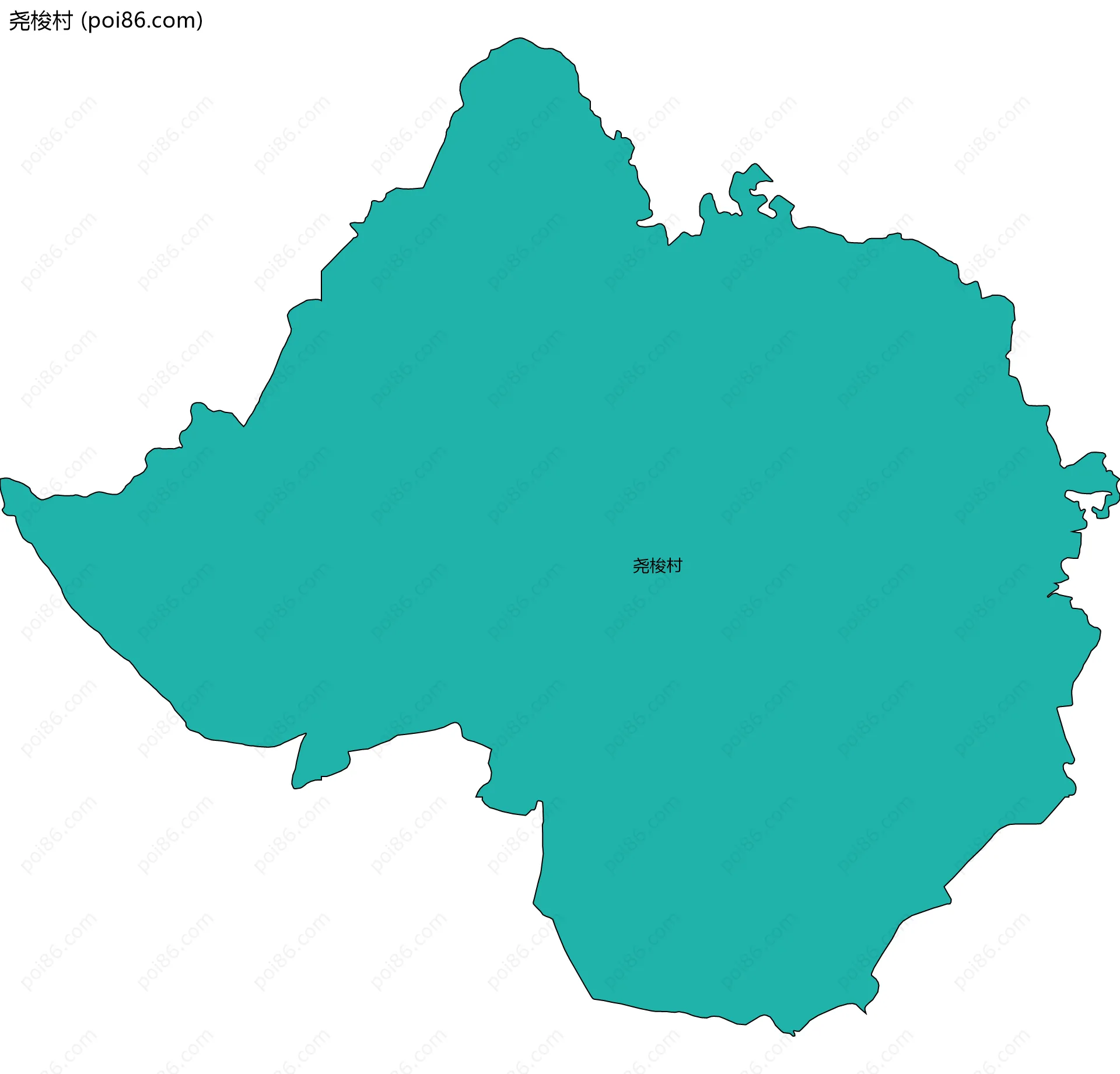 尧梭村边界地图